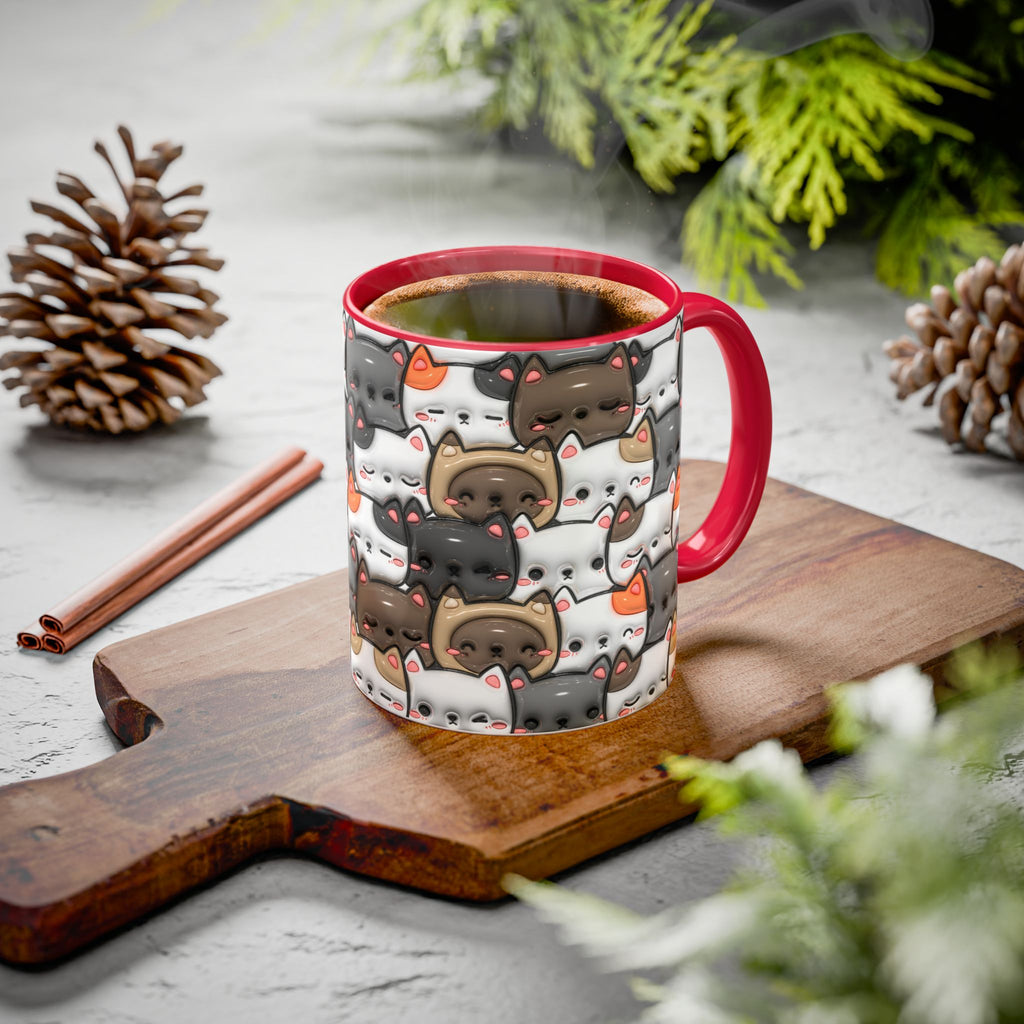 Colorful Cat Mugs - Cute Pet Lover Gift, Cat-Themed Coffee Cup, Cat Lover's Mug, Fun Kitchen Decor, Feline Art Drinkware