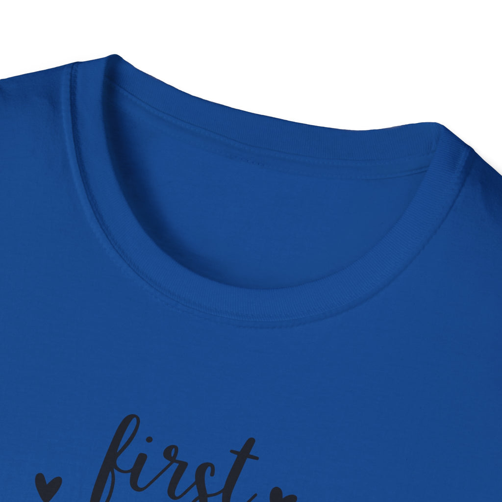 First I Drink Coffee - Unisex Softstyle T-Shirt