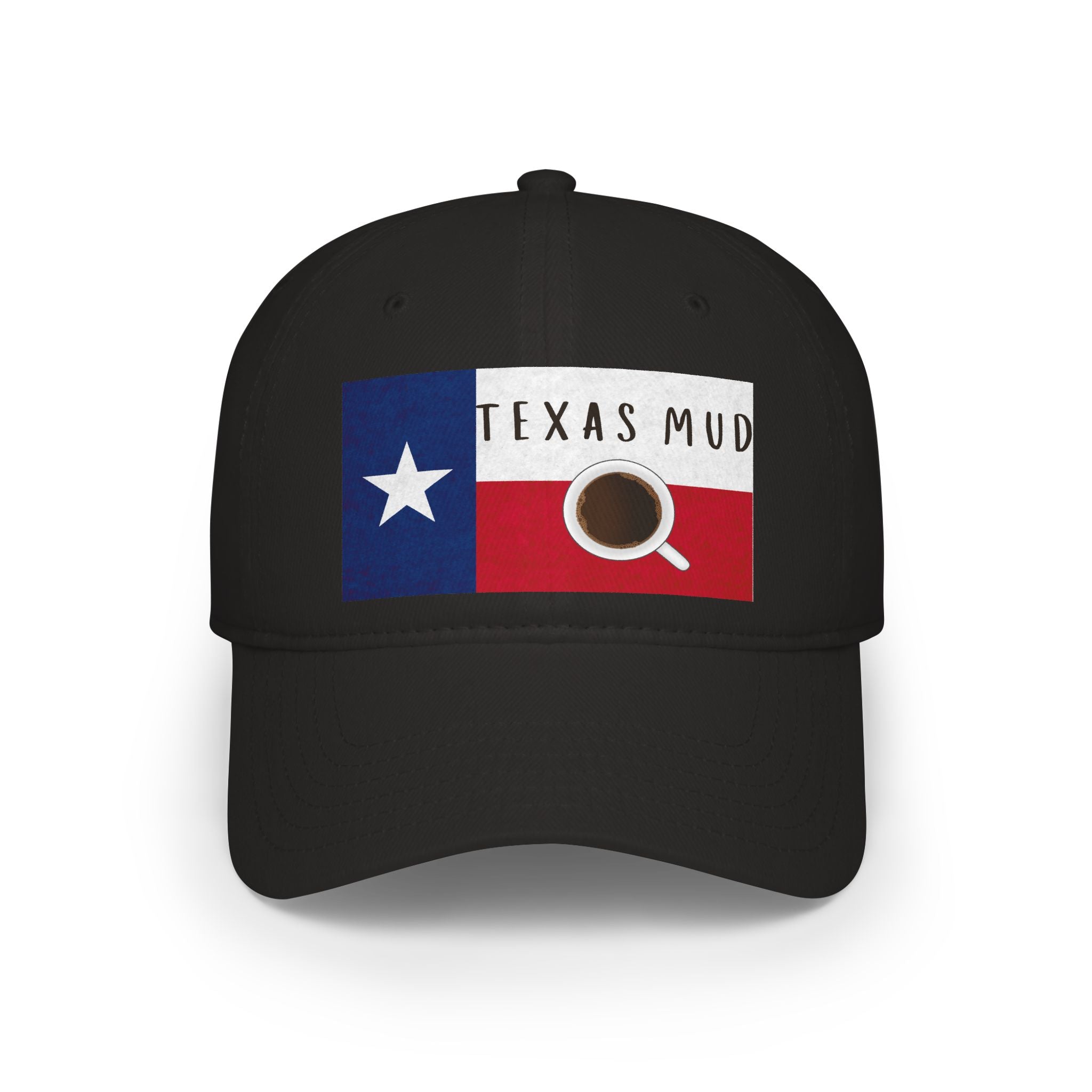 Texas Mud Coffee Flag Cap — Low Profile Baseball Hat