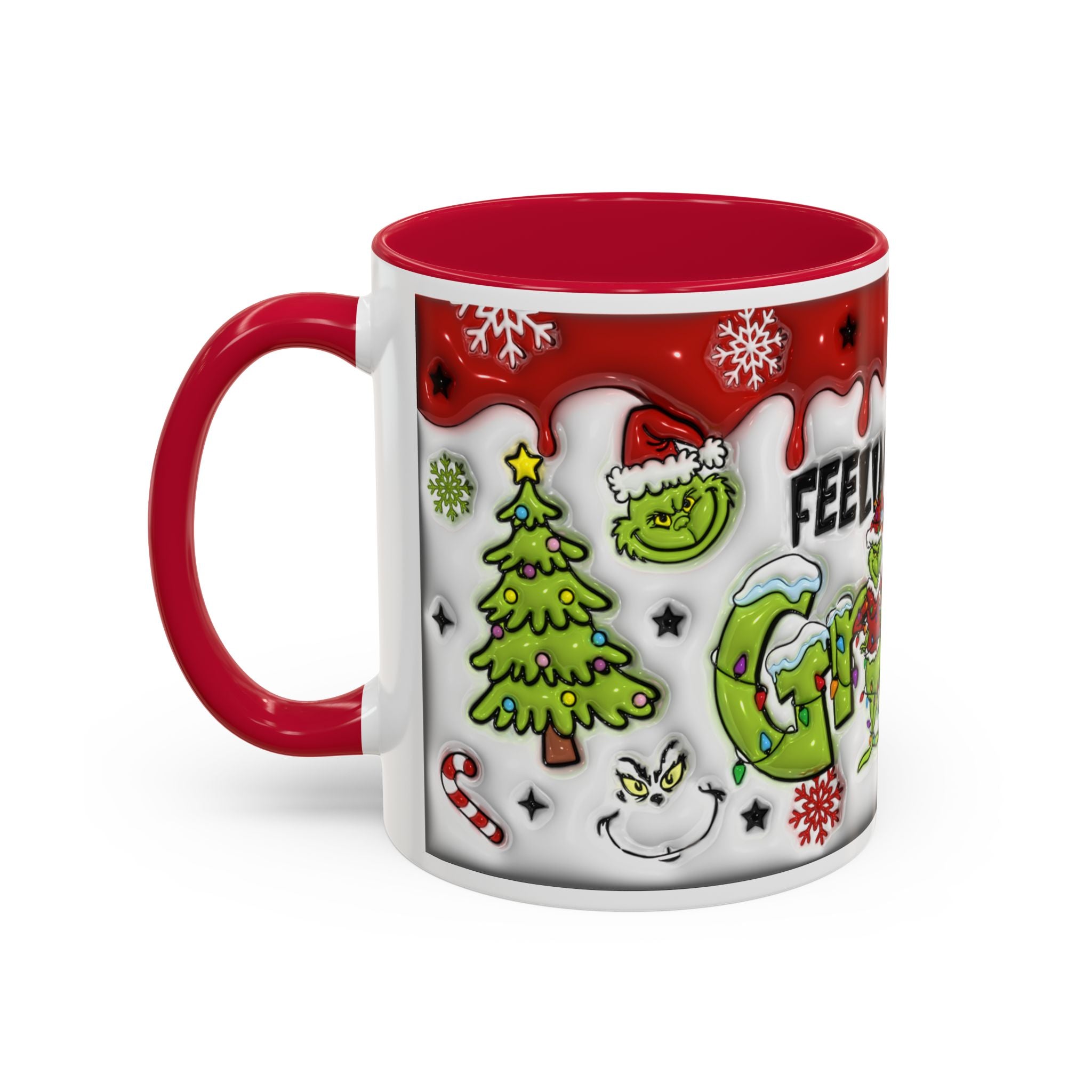Grinch Holiday Mug - Feeling Extra Grinchy Today! Christmas Gift, Funny Coffee Cup, Holiday Decor, Winter Warmth