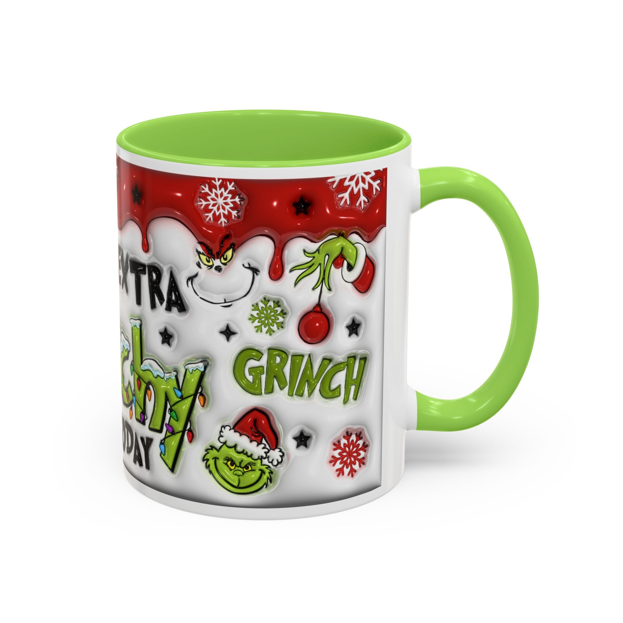 Grinch Holiday Mug - Feeling Extra Grinchy Today! Christmas Gift, Funny Coffee Cup, Holiday Decor, Winter Warmth