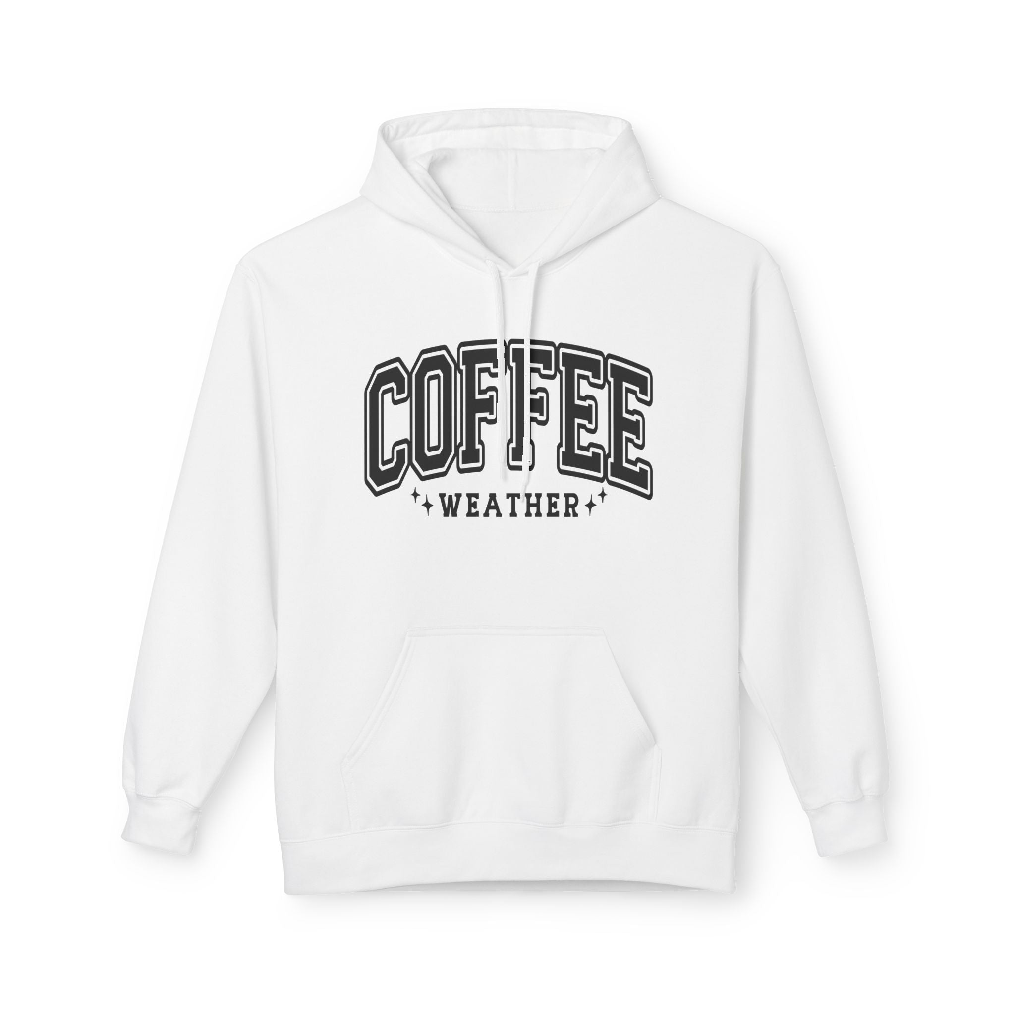Cozy Coffee Weather Hoodie, Unisex Fleece Sweatshirt, Gift for Coffee Lovers, Fall Fashion, Casual Wear, Everyday Comfort