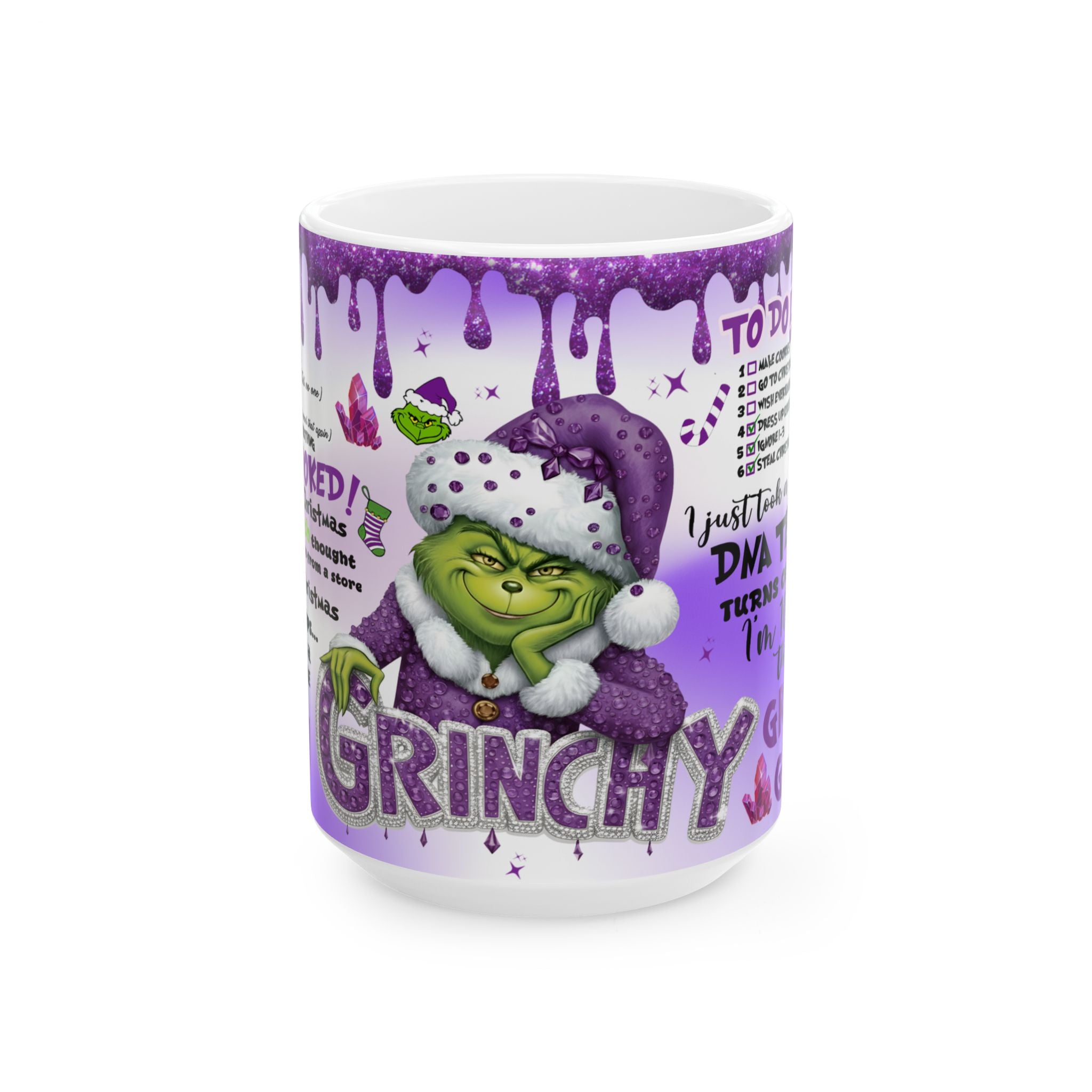 Whimsical Grinch Mug - Perfect Holiday Gift, Fun Coffee Cup, Festive Drinkware, Humor Collectible, Christmas Decor