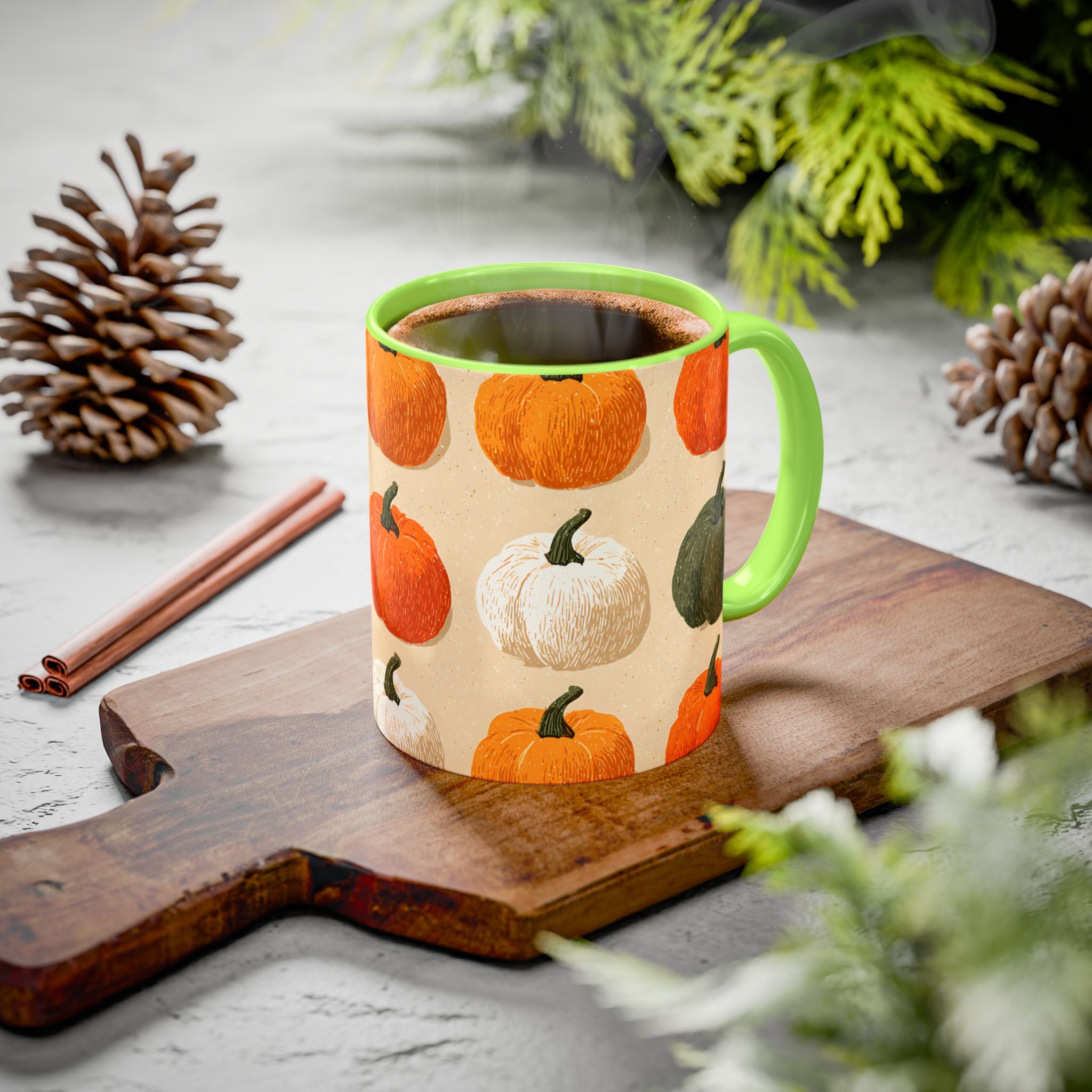 Autumn Pumpkin Mugs - Cozy Coffee Cups for Fall, Seasonal Drinkware, Thanksgiving Gifts, Home Decor, Pumpkin Spice Lovers