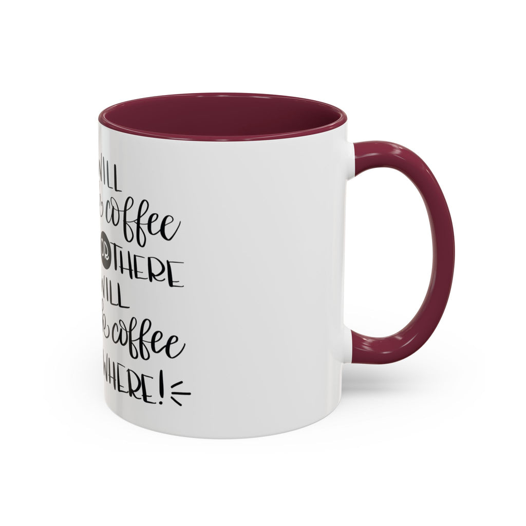 Cat in Hat Coffee Mug — "I Will Drink Coffee Here or There" 11/15oz Color Accent