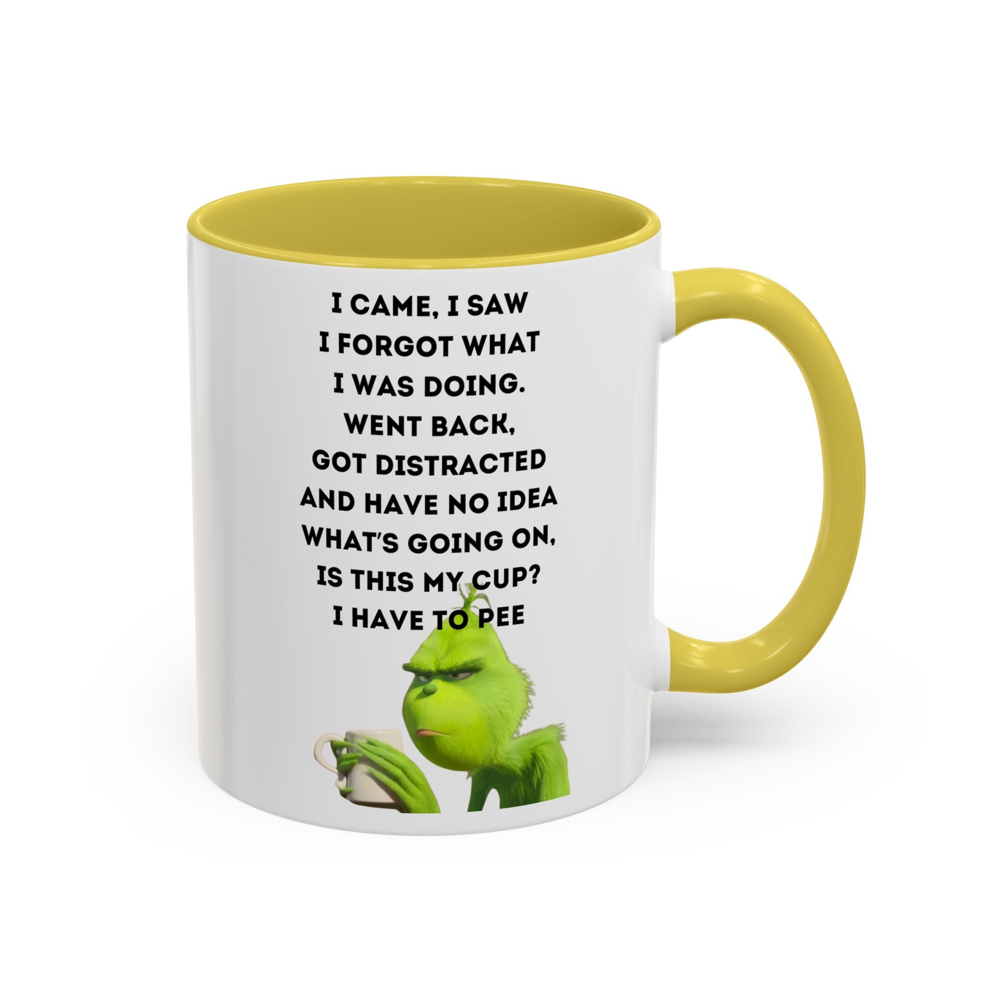 Colorful Grinch Coffee Mug, Fun Holiday Gift, Funny Tea Cup, Quirky Kitchen Decor, Grinch Fan Mug, Christmas Gift Idea