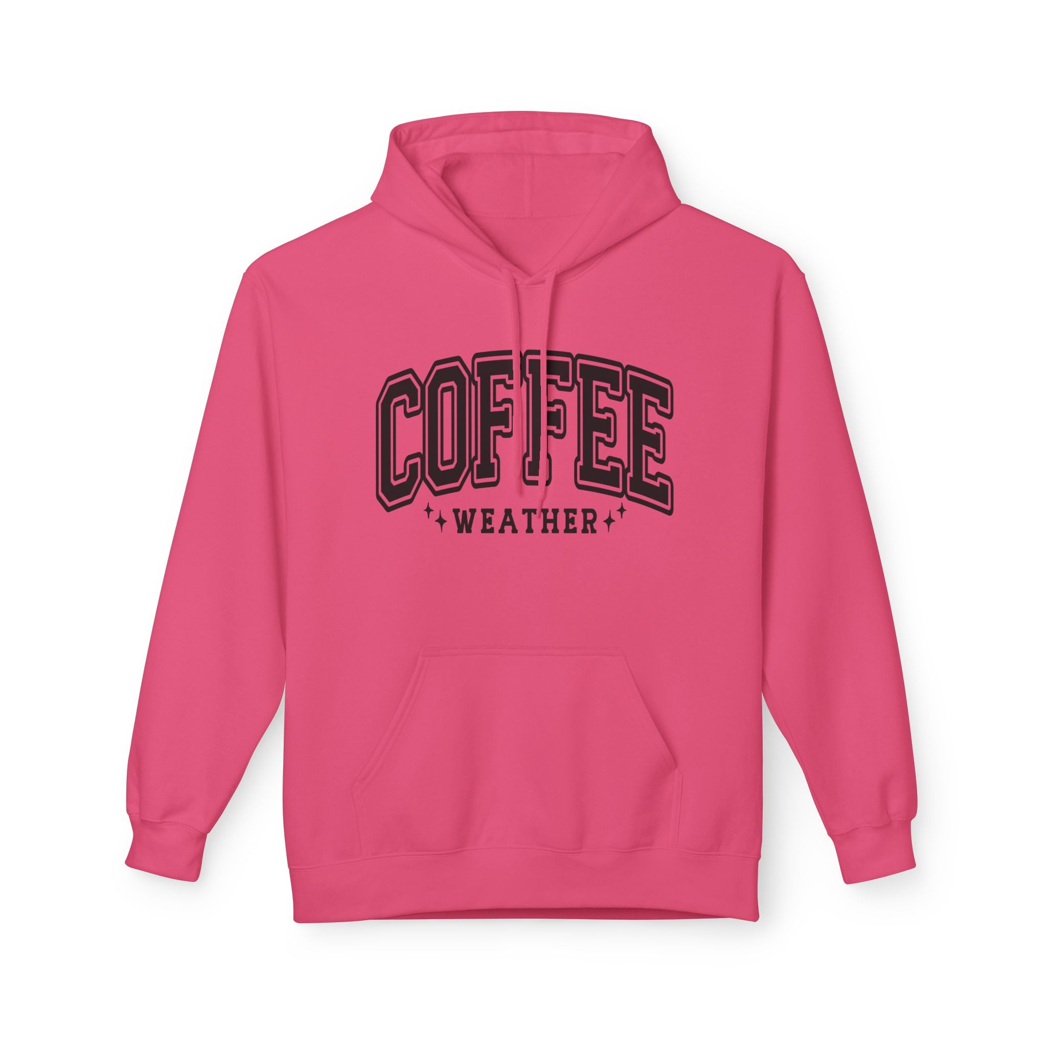 Cozy Coffee Weather Hoodie, Unisex Fleece Sweatshirt, Gift for Coffee Lovers, Fall Fashion, Casual Wear, Everyday Comfort