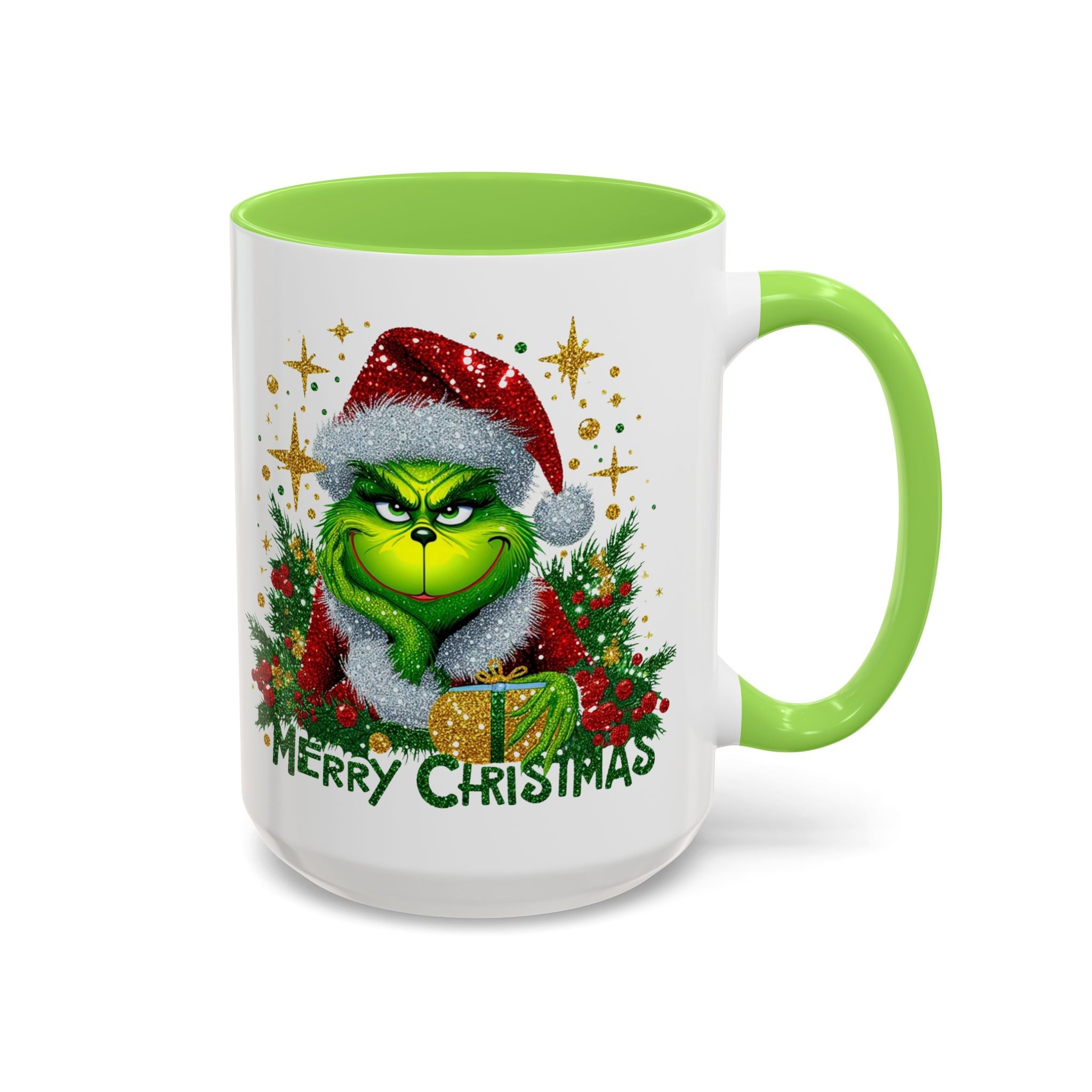 Grinchy Christmas Mug - 11oz & 15oz, Holiday Gift, Festive Beverage Cup, Winter Decorations, Fun Coffee Mug, Grinch Lover Gift