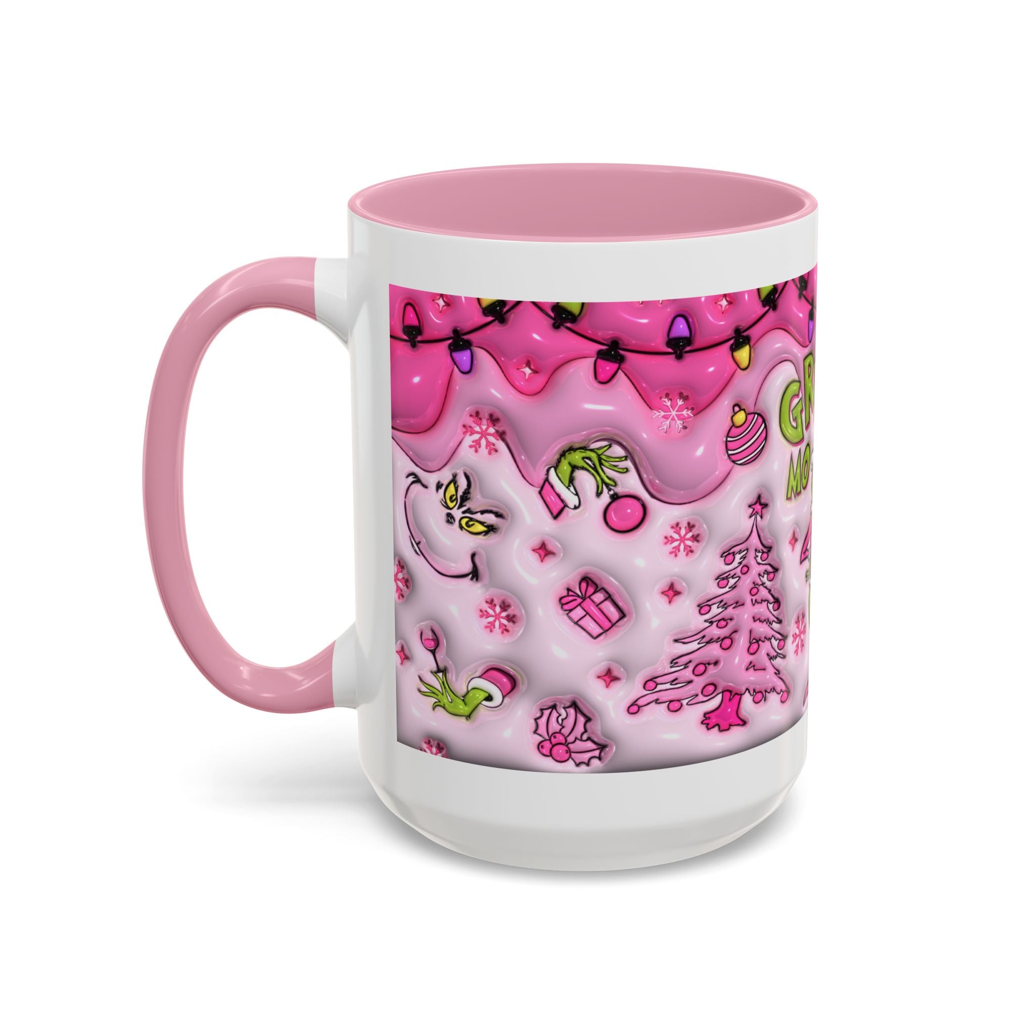 Colorful Grinch Mug, Holiday Gift, Whimsical Drinkware, Festive Coffee Cup, Christmas Decor, Grinch Mode Mug