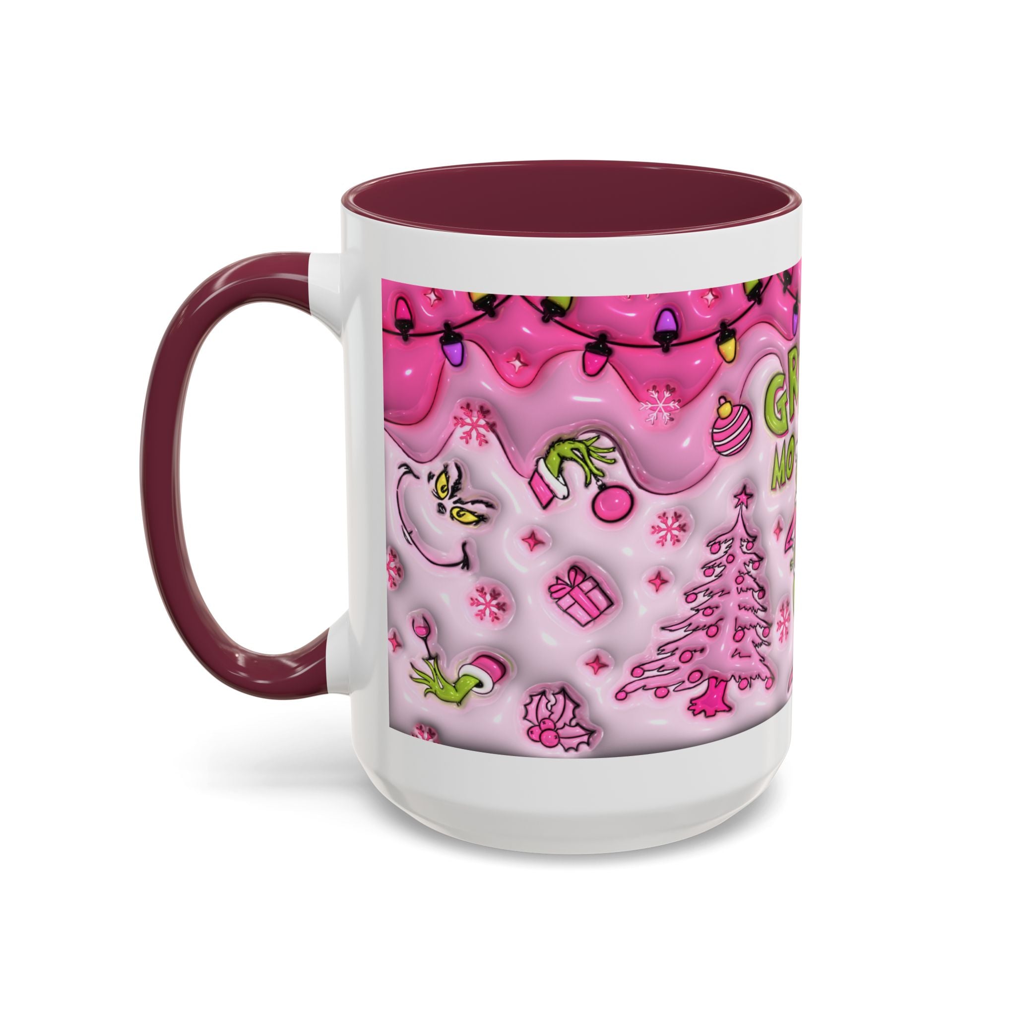 Colorful Grinch Mug, Holiday Gift, Whimsical Drinkware, Festive Coffee Cup, Christmas Decor, Grinch Mode Mug