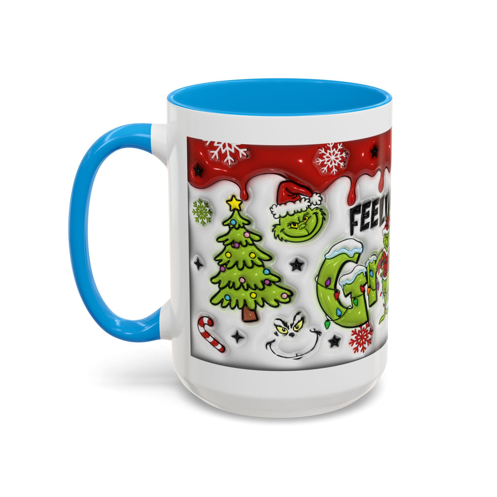 Grinch Holiday Mug - Feeling Extra Grinchy Today! Christmas Gift, Funny Coffee Cup, Holiday Decor, Winter Warmth