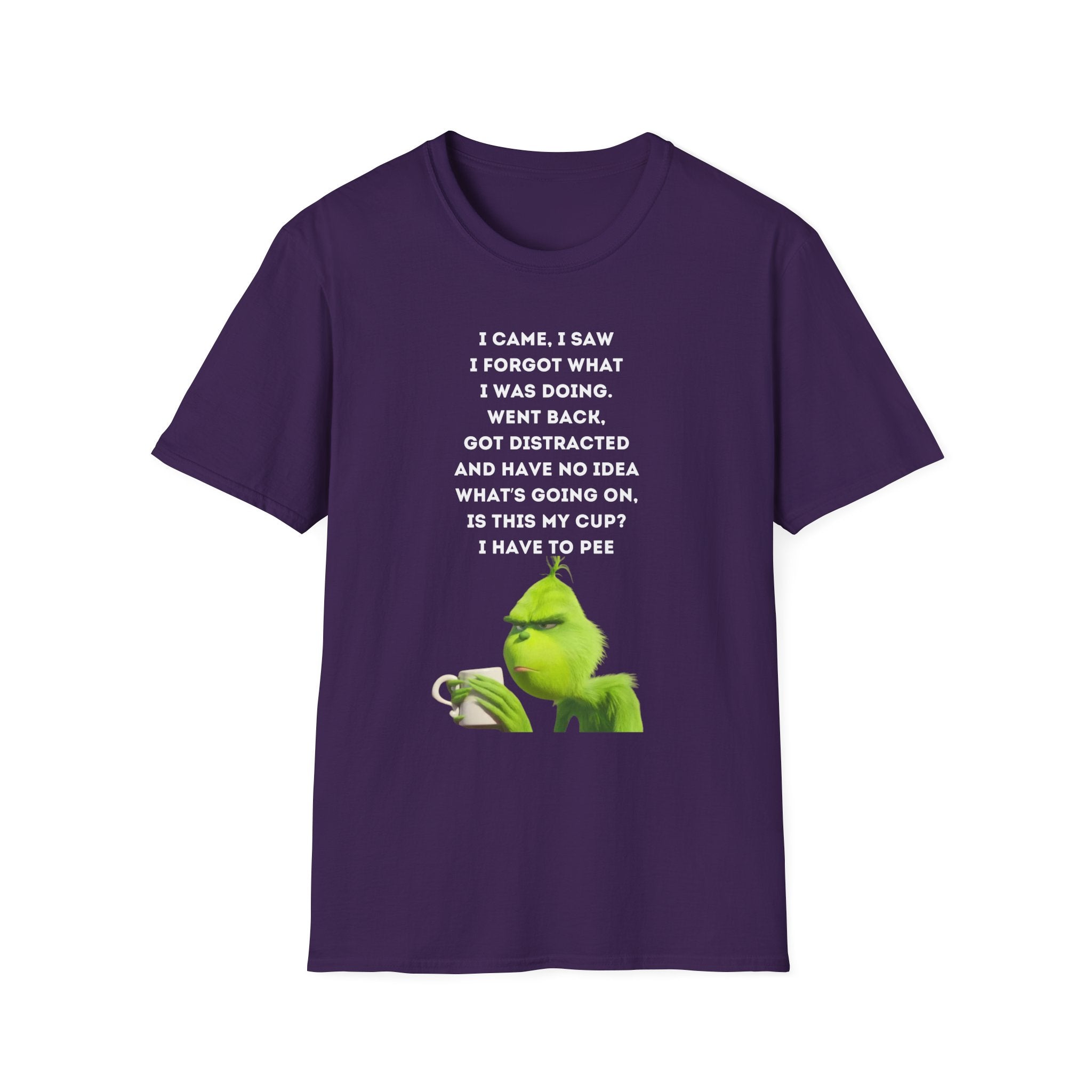 Forgetful Grinch Coffee T-Shirt | Funny Meme Holiday Tee