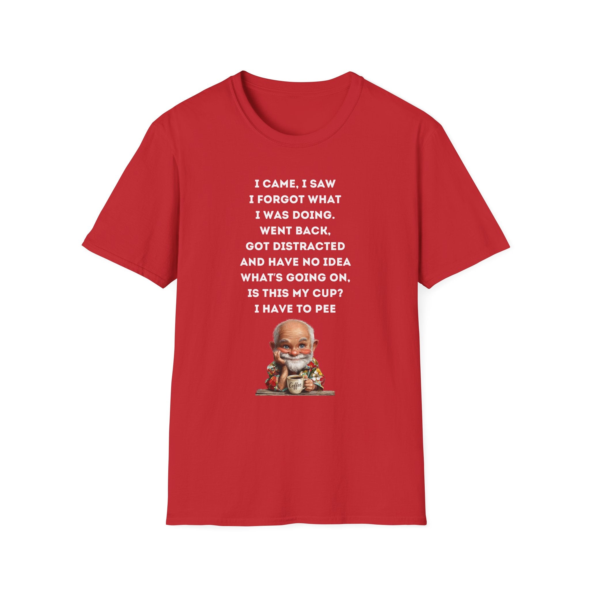 Funny Forgetful Grandpa Quote T-Shirt | Cute Elderly Character, Humorous Text
