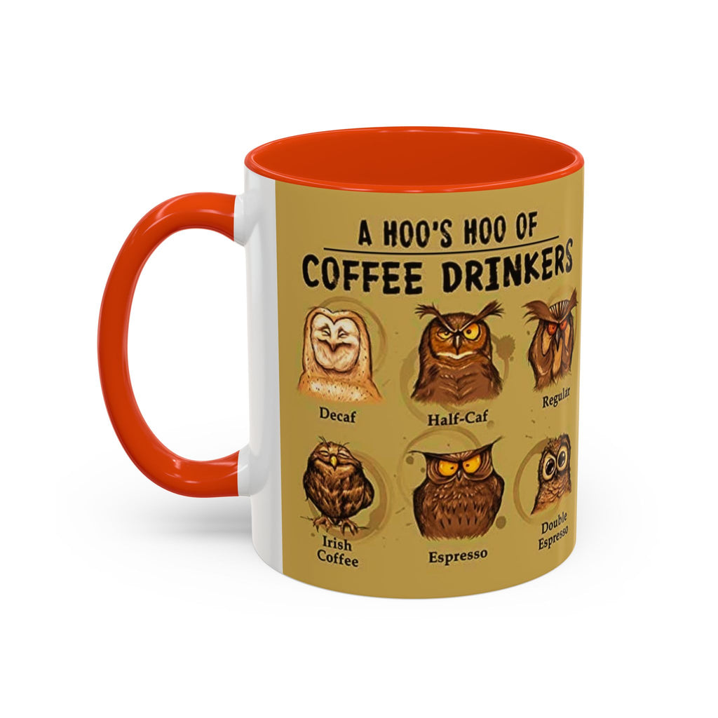Coffee Owl Mug — "A Hoo's Hoo of Coffee Drinkers" 11oz/15oz