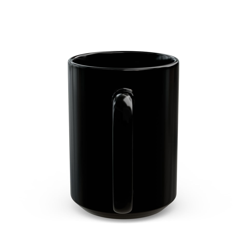 Hot Coffee Clothing Black Mug 15oz - Coffee Lover Gift, Hot Beverage Mug, Coffee Mug with Slogan, Kitchen Decor, HotCoffeeClothing.com
