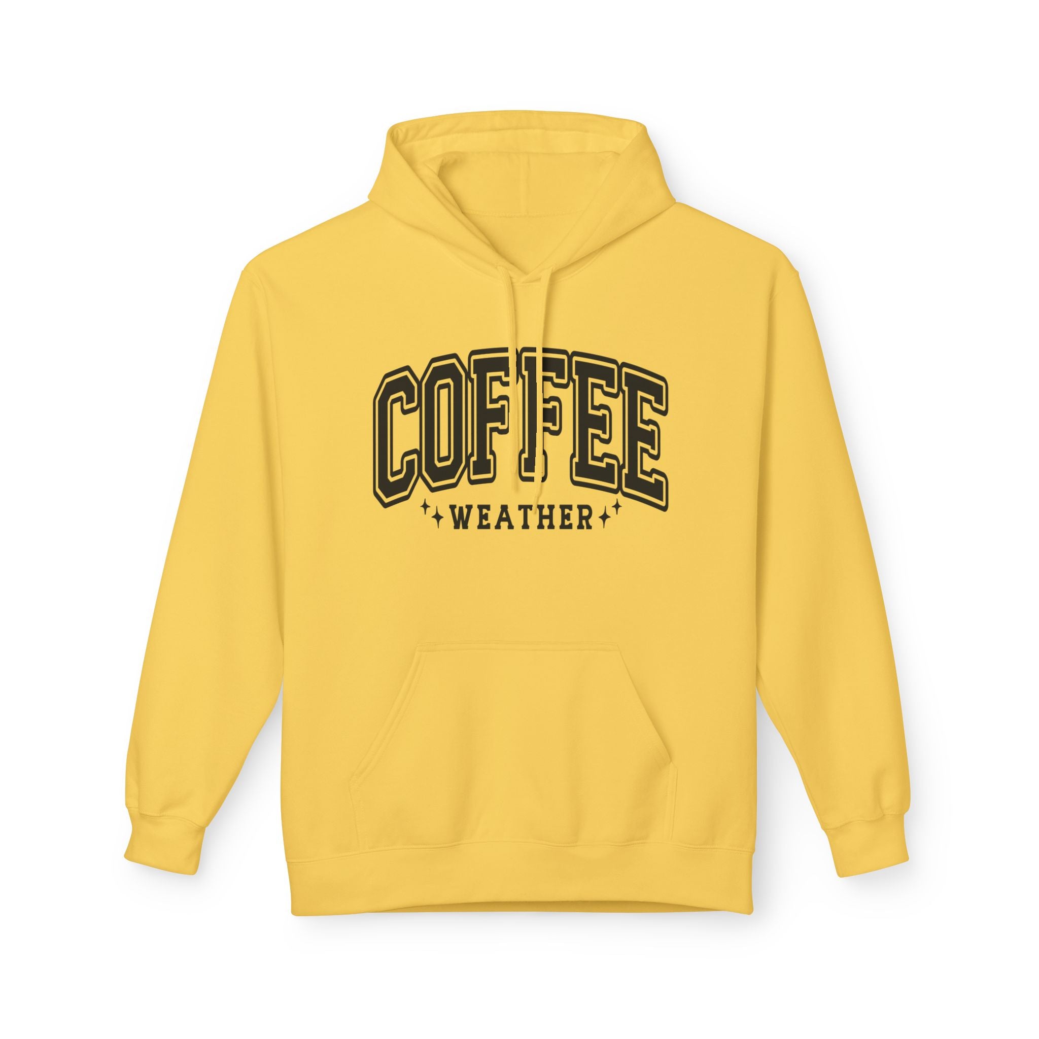 Cozy Coffee Weather Hoodie, Unisex Fleece Sweatshirt, Gift for Coffee Lovers, Fall Fashion, Casual Wear, Everyday Comfort