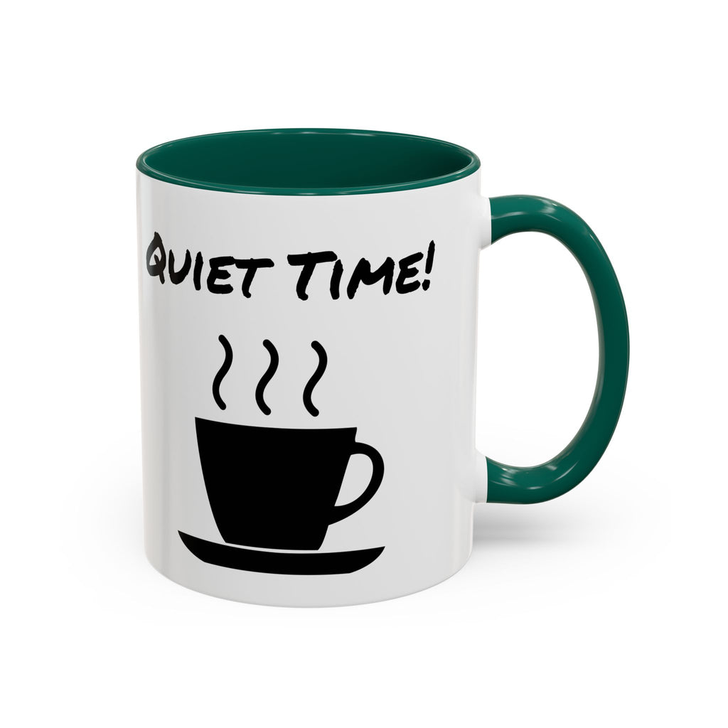 Quiet Time Coffee Mug — Black Accent 11oz/15oz