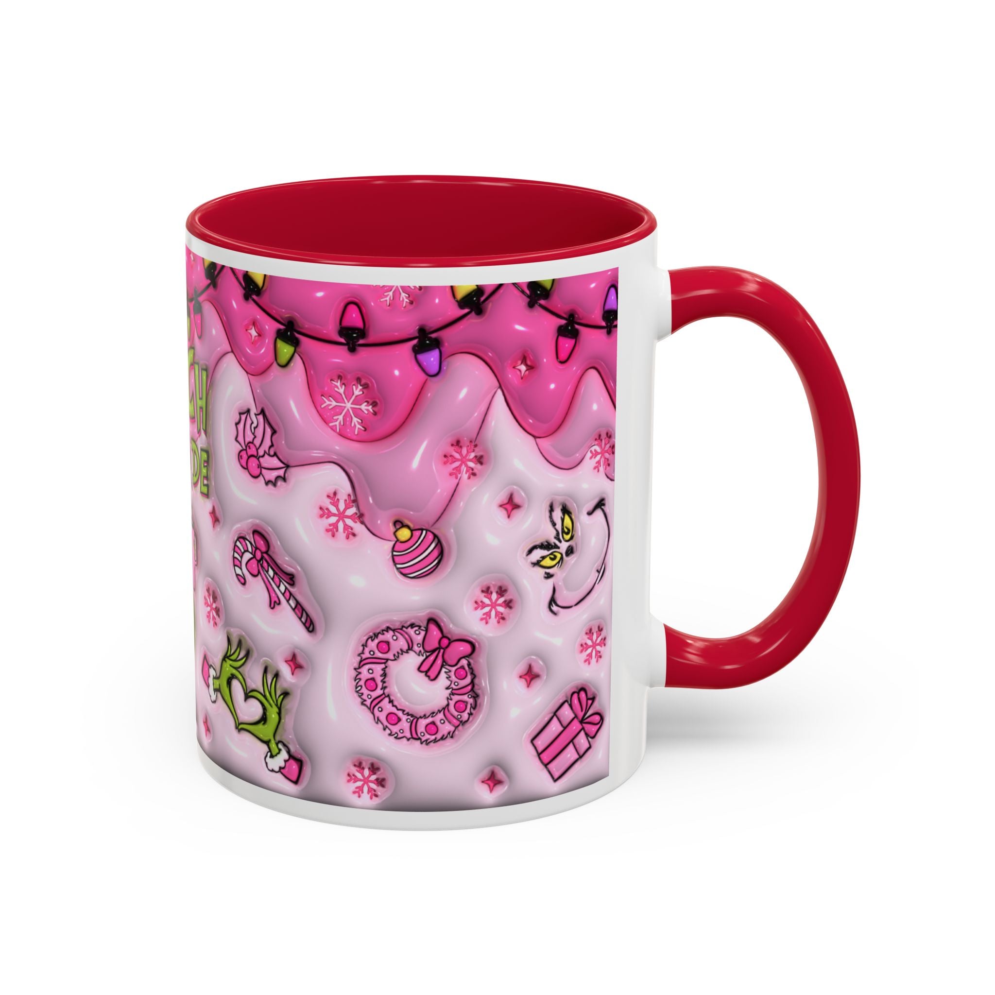 Colorful Grinch Mug, Holiday Gift, Whimsical Drinkware, Festive Coffee Cup, Christmas Decor, Grinch Mode Mug