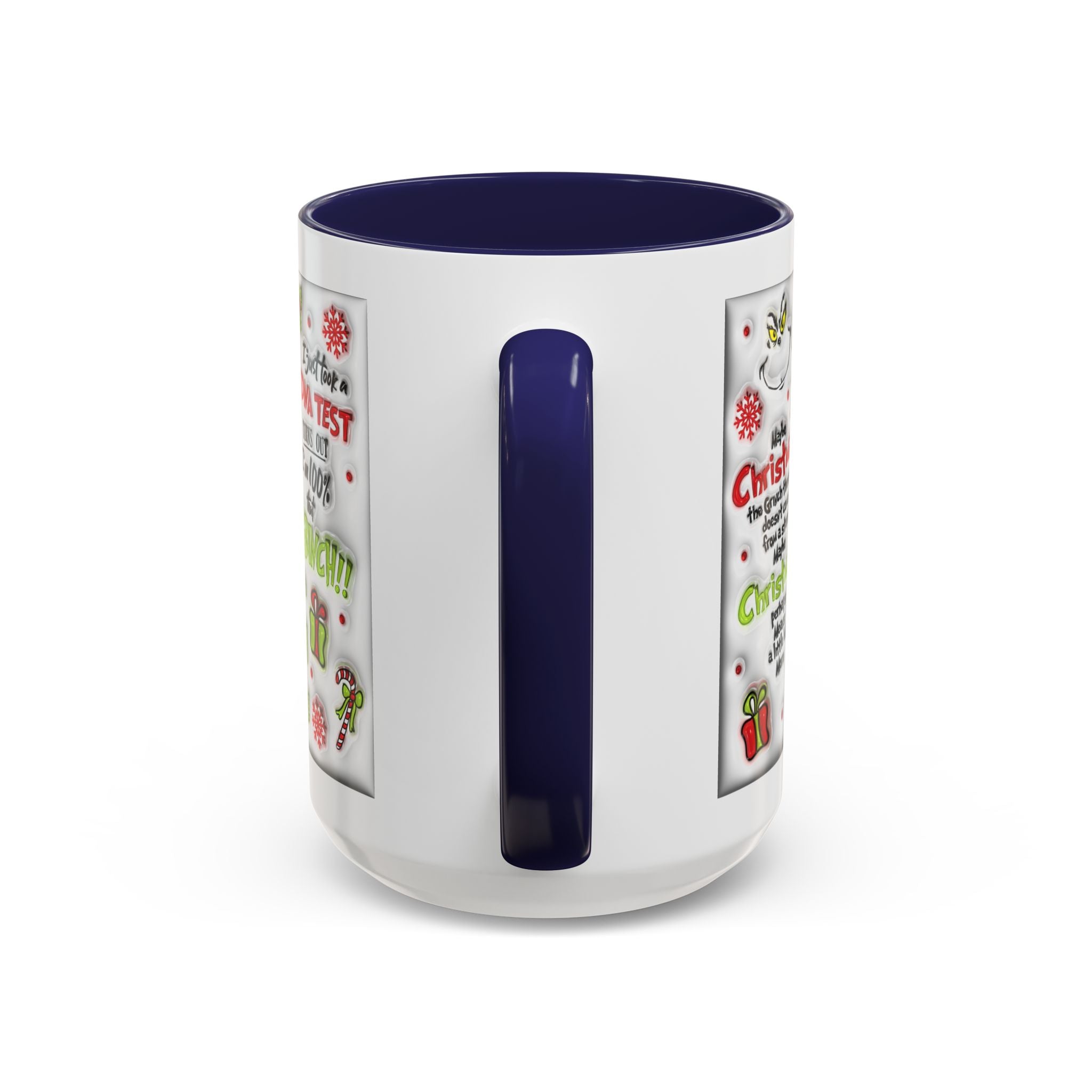 Grinchy Holiday Coffee Mug — "Feeling Extra Grinchy Today" Accent Mug (11/15oz)