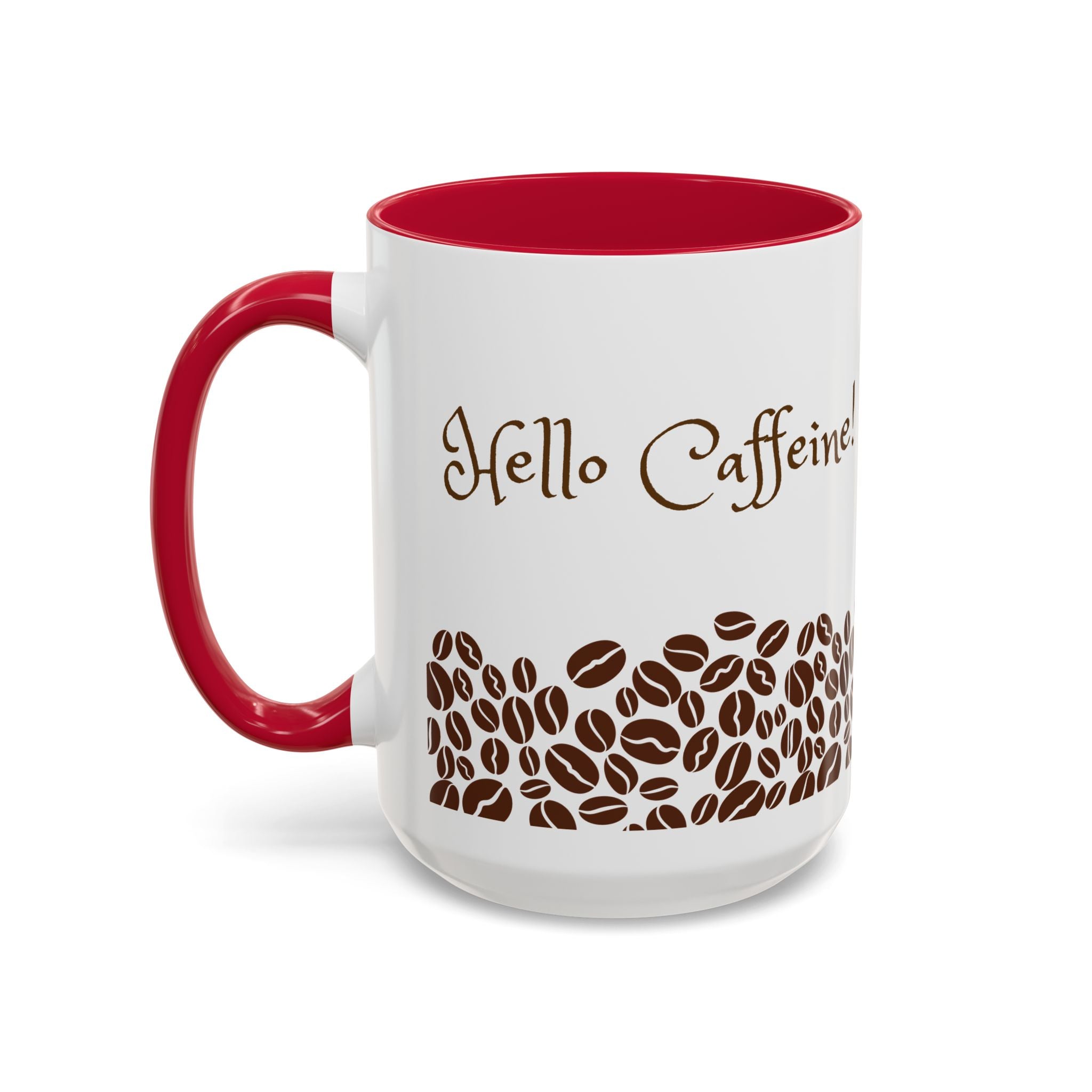 Hello Caffeine - White Ceramic Mug