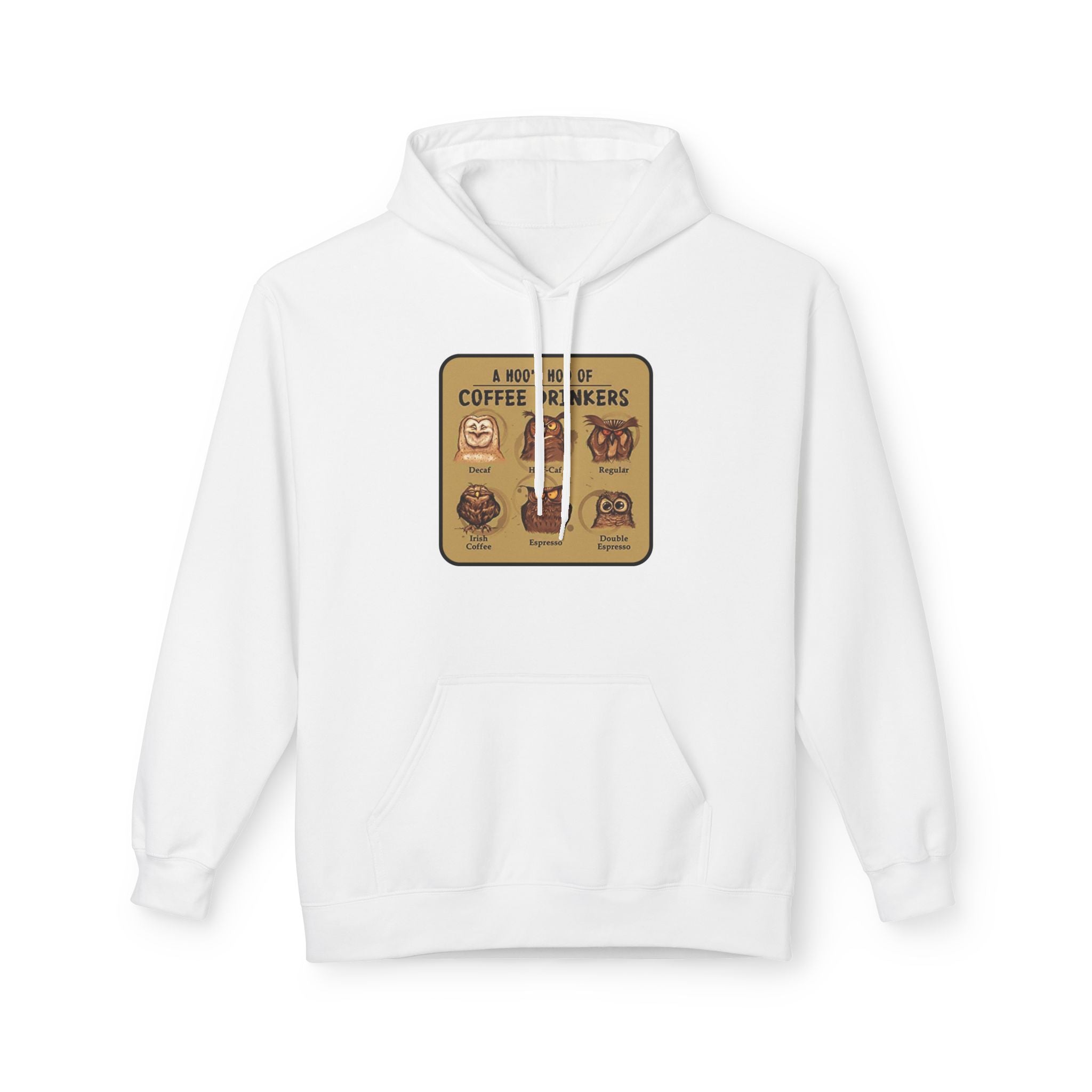 Coffee Drinkers Chart Hoodie | Coffee Types Illustration, Retro Cafe Design