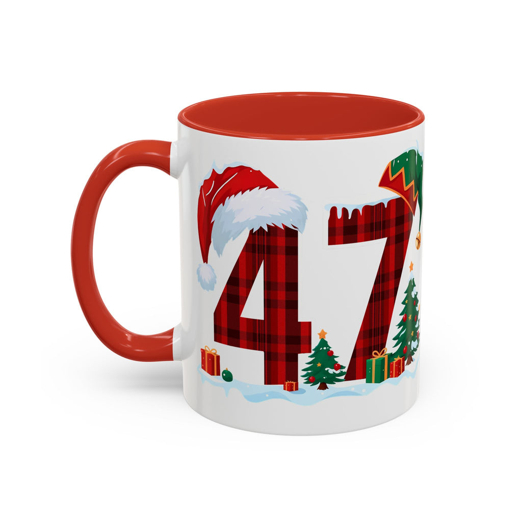 President 47 Trump Christmas Mug | Accent Coffee Mug