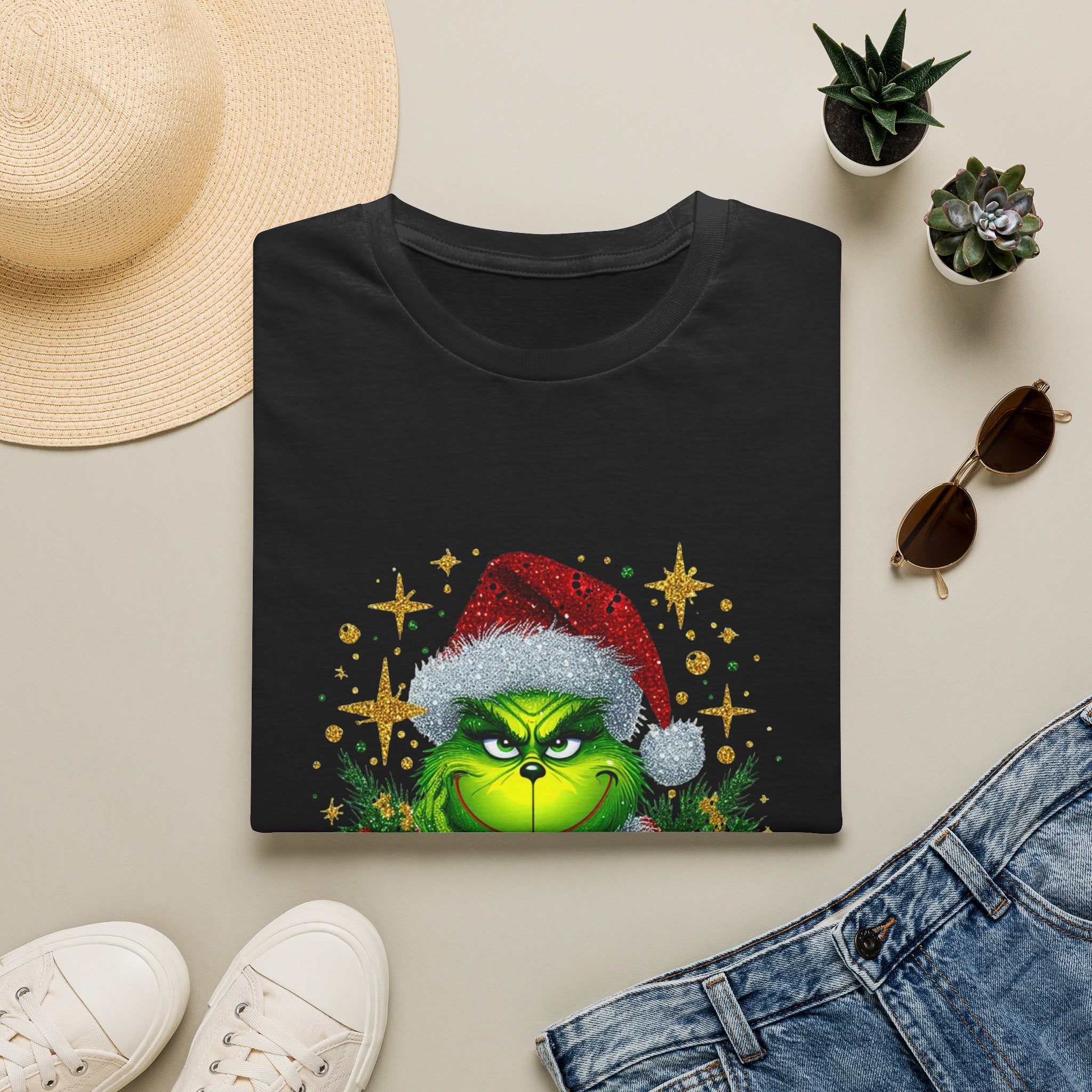 Grinch Christmas T-Shirt | Unisex Softstyle Tee | Merry Christmas Tee | Holiday Gift | Festive Apparel | Cute Grinch Shirt | Xmas Fashion
