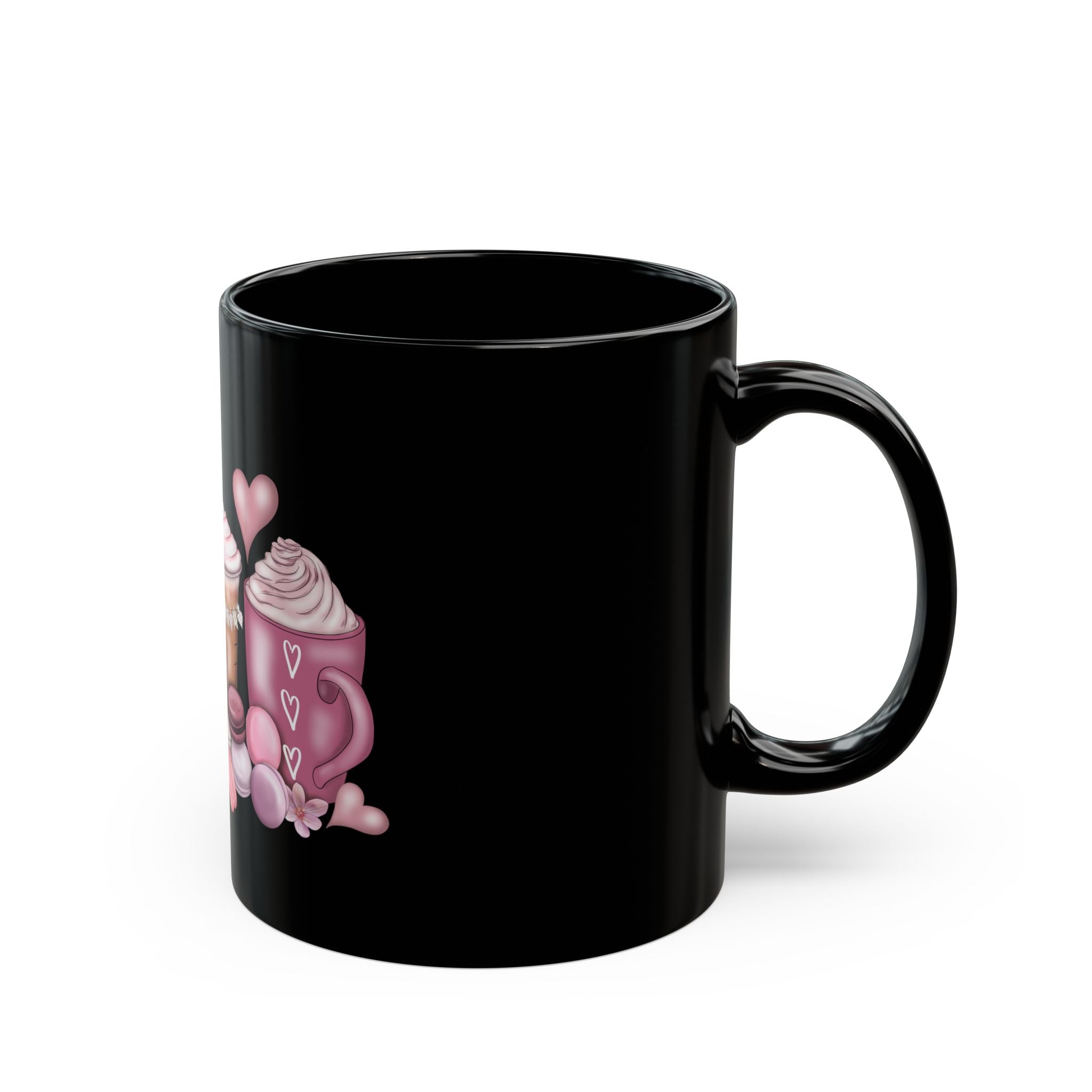 Love Coffee Black Coffee Mug, 15oz #Coffee #HotCoffee HotCoffeeClothing.com #ValentinesDay