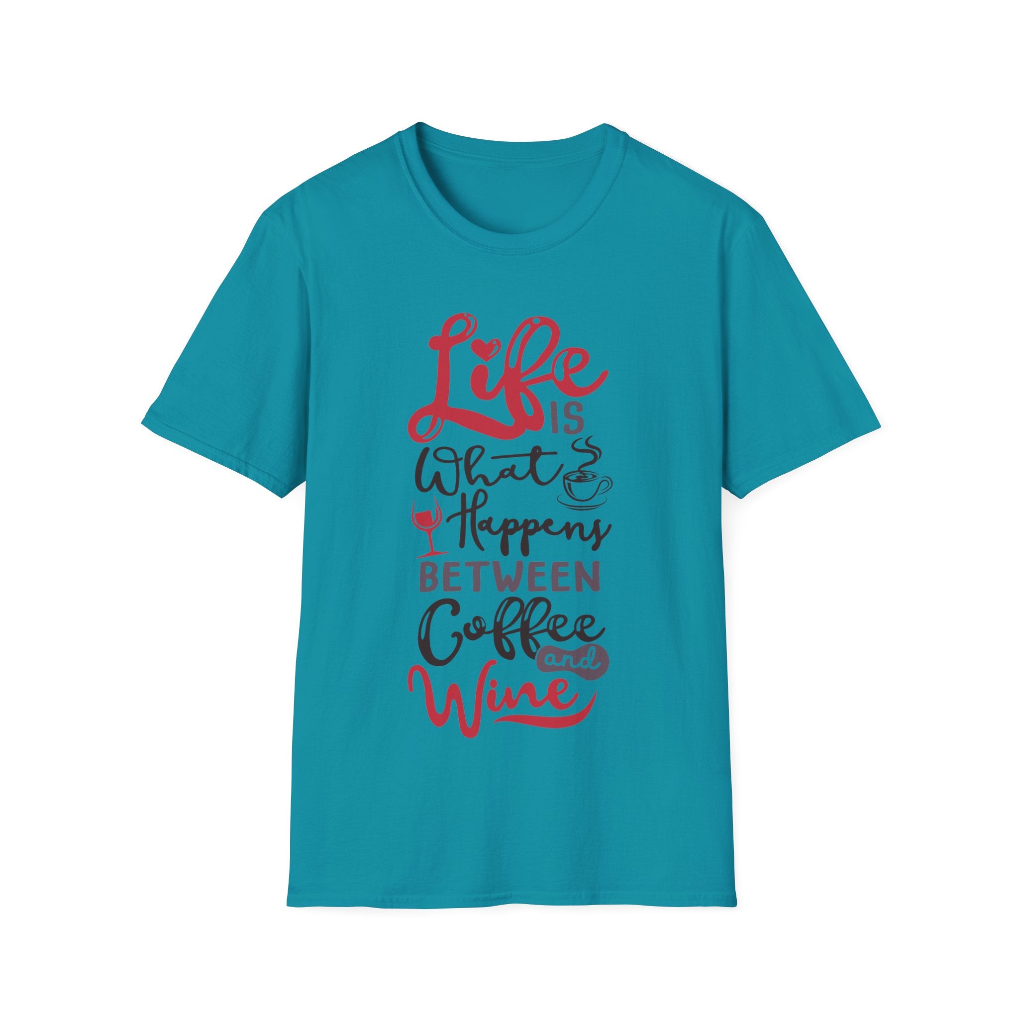 Coffee and Wine - Men's and Woman's Soft style T-Shirt