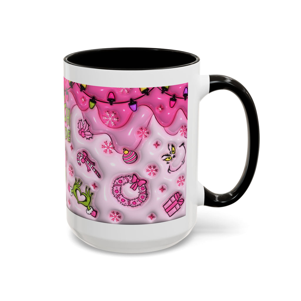 Colorful Grinch Mug, Holiday Gift, Whimsical Drinkware, Festive Coffee Cup, Christmas Decor, Grinch Mode Mug