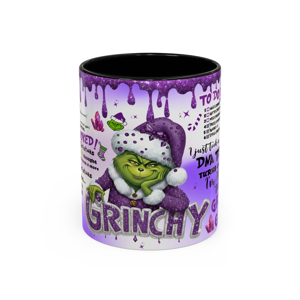 Grinchy Coffee Mug - Fun Holiday Mug, Christmas Gift, Office Decor, Grinch Lovers, DNA Test Humor