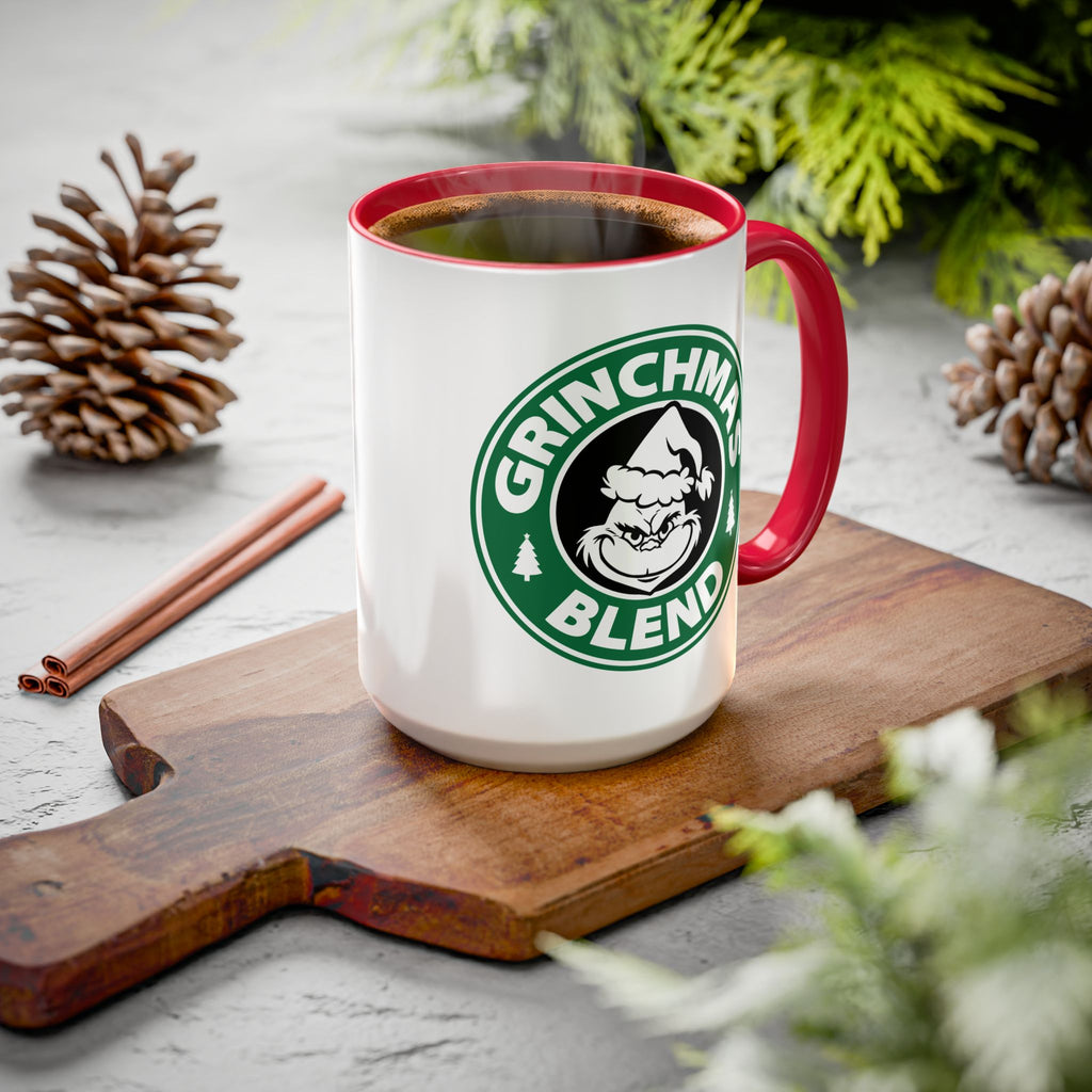 Christmas Grinch Coffee Mug, Colorful 11oz & 15oz Mugs, Holiday Gift, Funny Grinchmas Mug, Winter Decor, Unique Coffee Cup