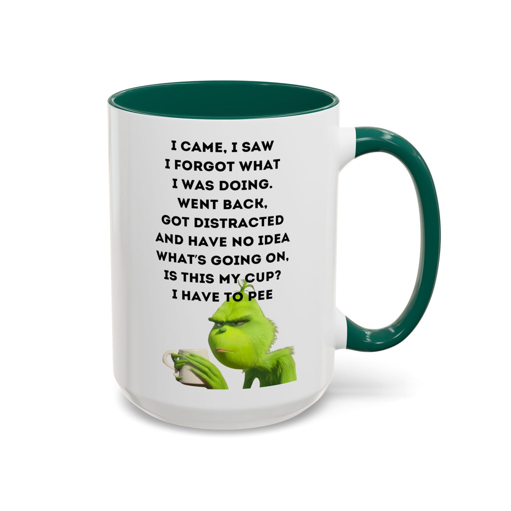 Colorful Grinch Coffee Mug, Fun Holiday Gift, Funny Tea Cup, Quirky Kitchen Decor, Grinch Fan Mug, Christmas Gift Idea