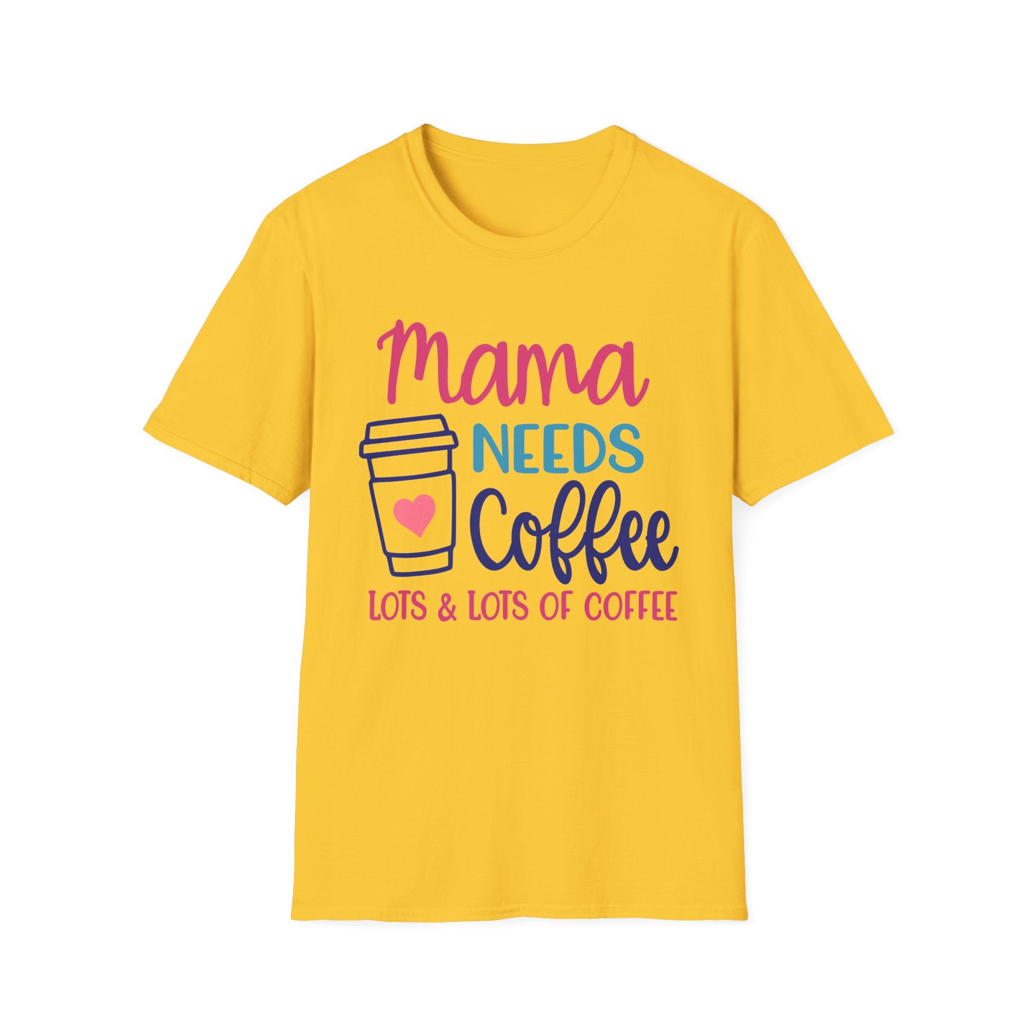 Moma Needs lots Of Coffee - Unisex Softstyle T-Shirt