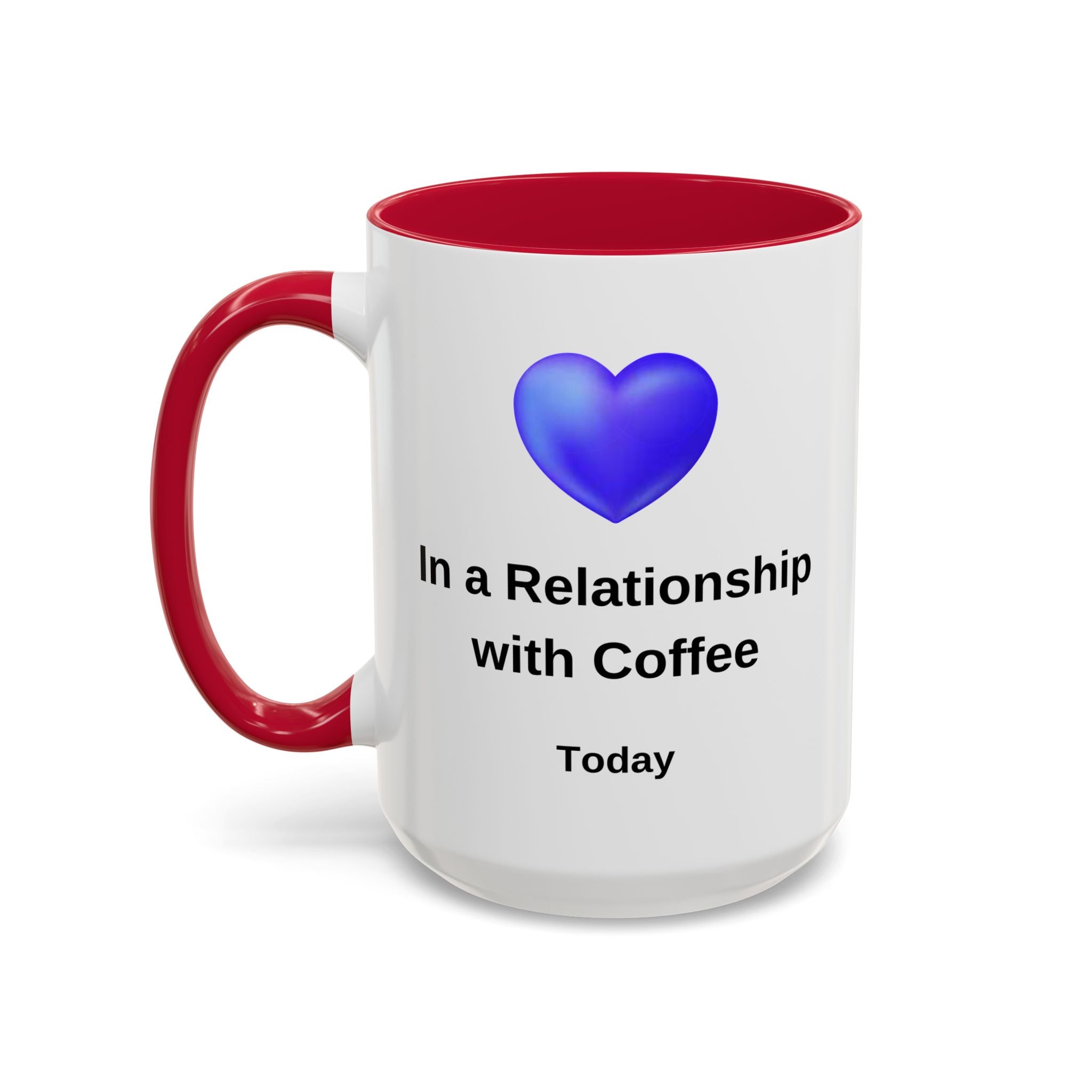 Coffee Lover Mug, Funny Coffee Cup Gift, Relationship with Coffee, Colorful Ceramic Mug, Coffee Addict Mug, Coffee Gift for Her, Coffee Mug