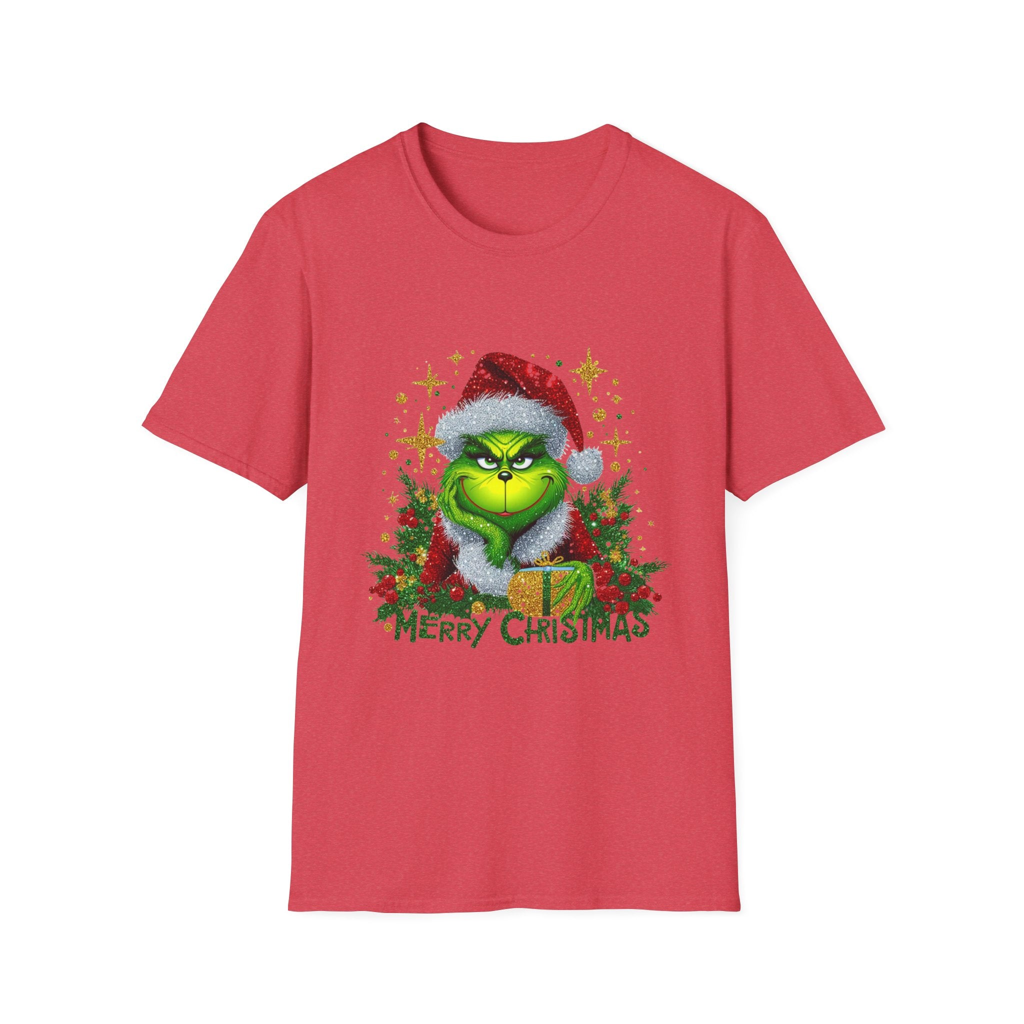 Grinch Christmas T-Shirt | Unisex Softstyle Tee | Merry Christmas Tee | Holiday Gift | Festive Apparel | Cute Grinch Shirt | Xmas Fashion