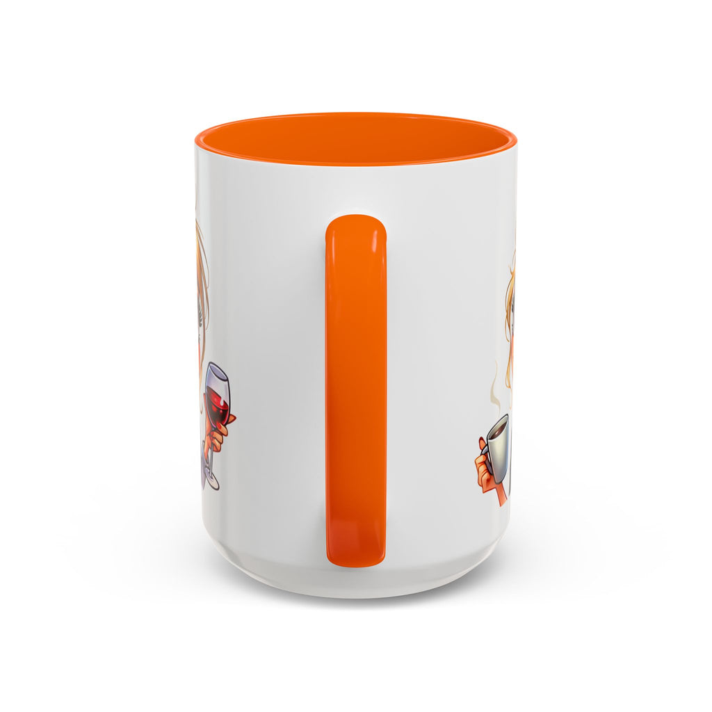 My Day Starts With Coffee and Ends With Wine Mug | Accent Coffee Mug
