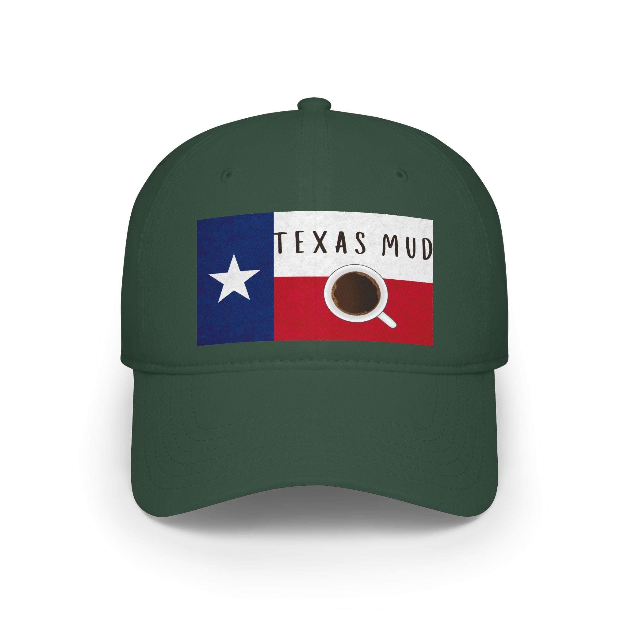 Texas Mud Coffee Flag Cap — Low Profile Baseball Hat