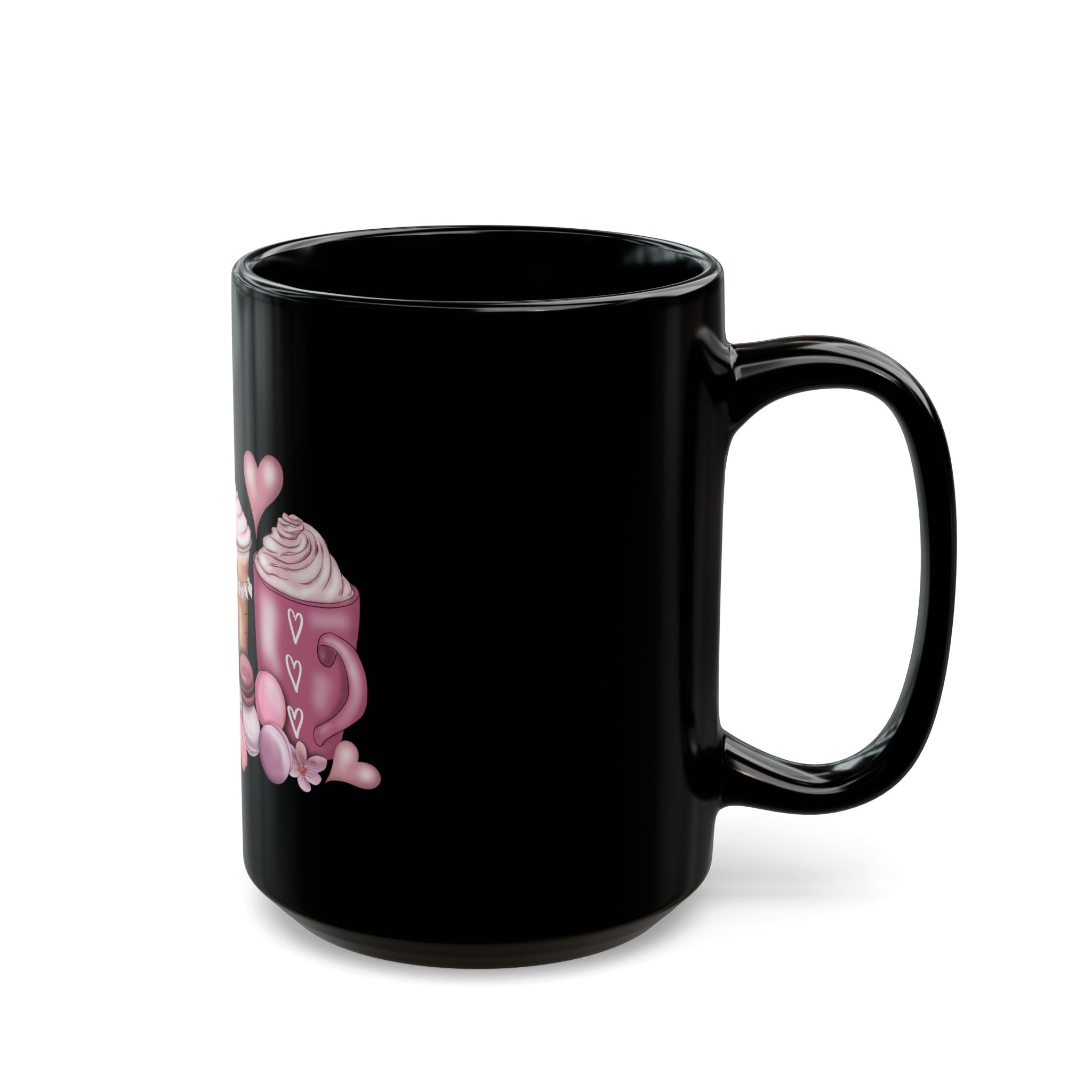 Love Coffee Black Coffee Mug, 15oz #Coffee #HotCoffee HotCoffeeClothing.com #ValentinesDay