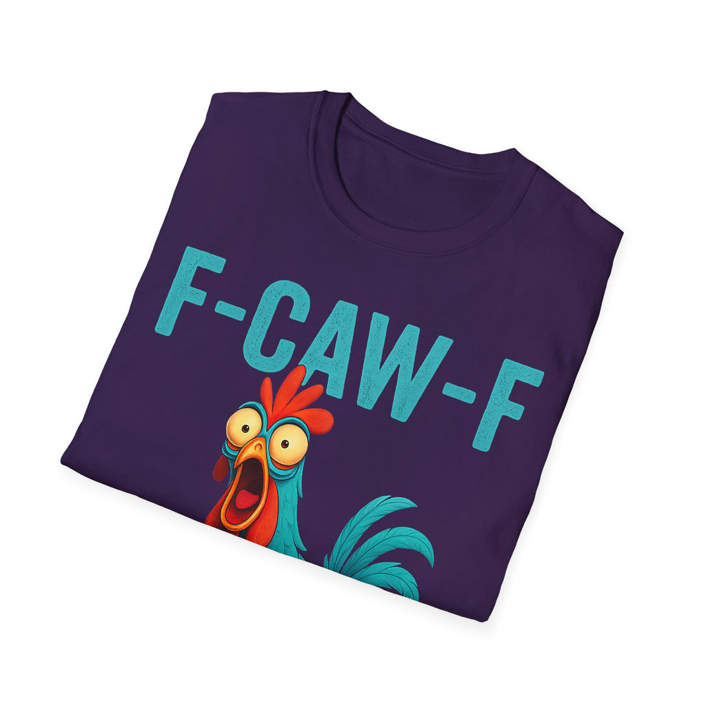 Effects of Coffee - Funny F-Caw-F Chicken T-Shirt, Humorous Tee, Gift for Poultry Lovers, Unisex Relaxed Shirt, Cartoon Animal Shirt