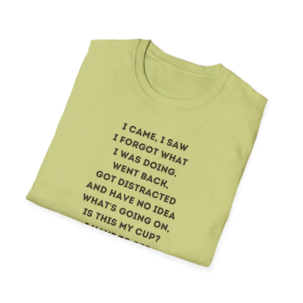 Funny Forgetful Grandpa Quote T-Shirt | Cute Elderly Character Tee