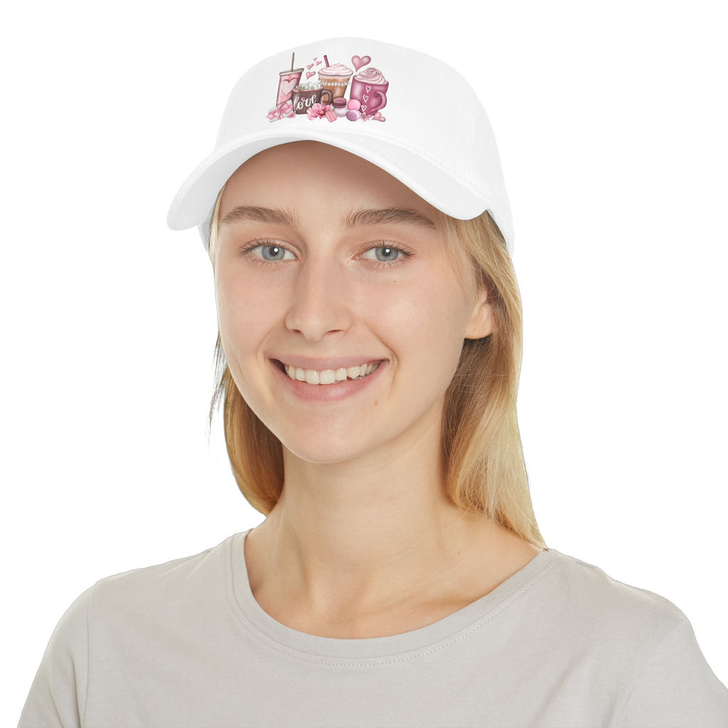 Love and Coffee Low Profile Baseball Cap