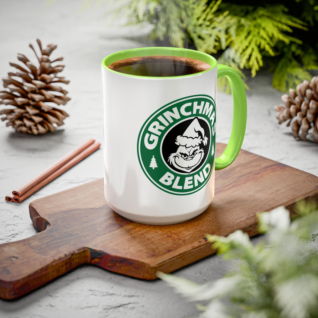 Christmas Grinch Coffee Mug, Colorful 11oz & 15oz Mugs, Holiday Gift, Funny Grinchmas Mug, Winter Decor, Unique Coffee Cup
