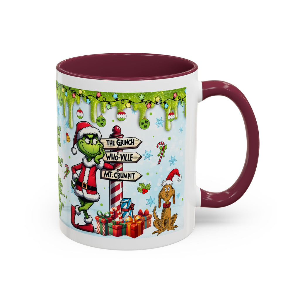 Grinch Christmas Mug | Colorful 11oz 15oz Ceramic Coffee Cup