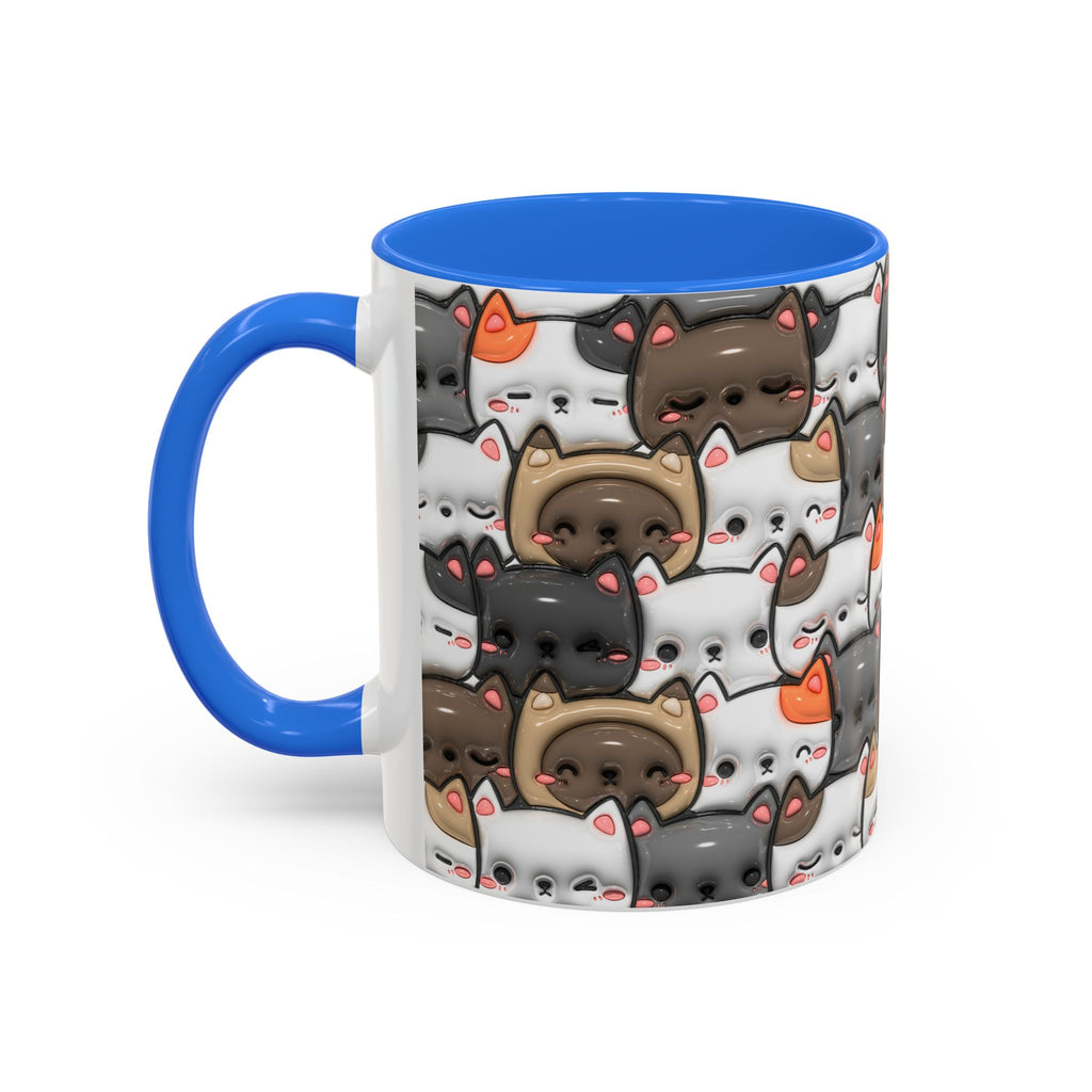 Colorful Cat Mugs - Cute Pet Lover Gift, Cat-Themed Coffee Cup, Cat Lover's Mug, Fun Kitchen Decor, Feline Art Drinkware