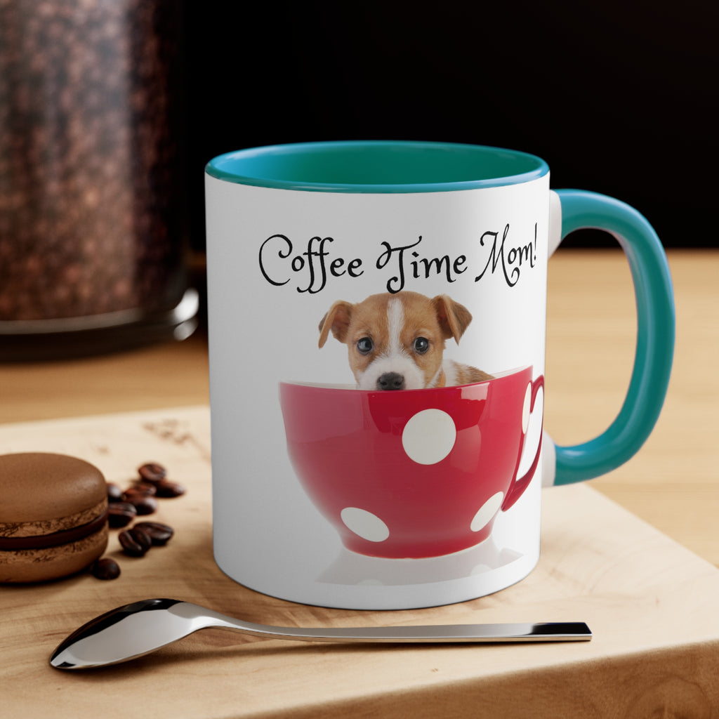 Coffee Time Mom - White Ceramic Mug