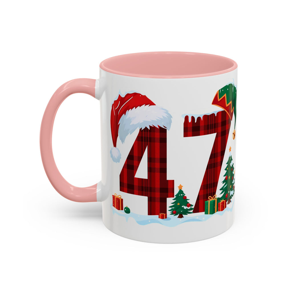 President 47 Trump Christmas Mug | Accent Coffee Mug