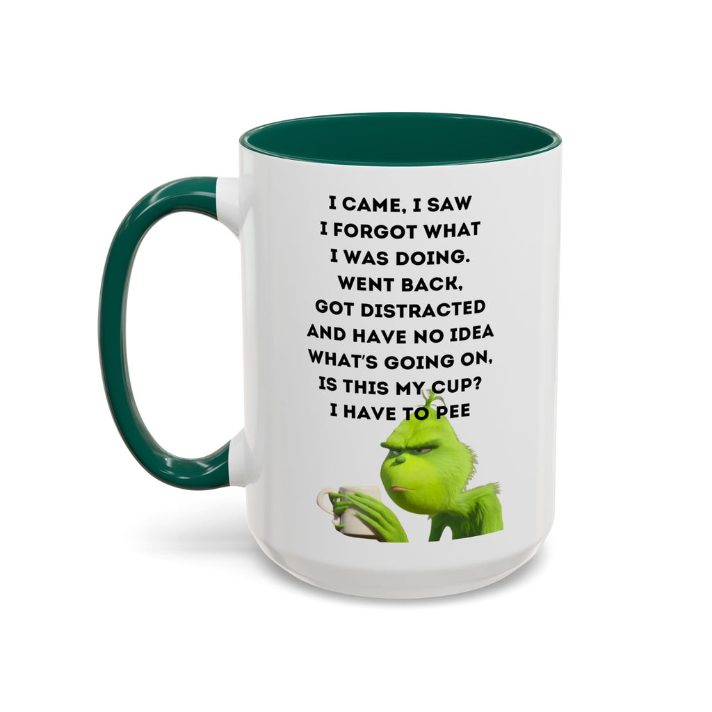 Colorful Grinch Coffee Mug, Fun Holiday Gift, Funny Tea Cup, Quirky Kitchen Decor, Grinch Fan Mug, Christmas Gift Idea