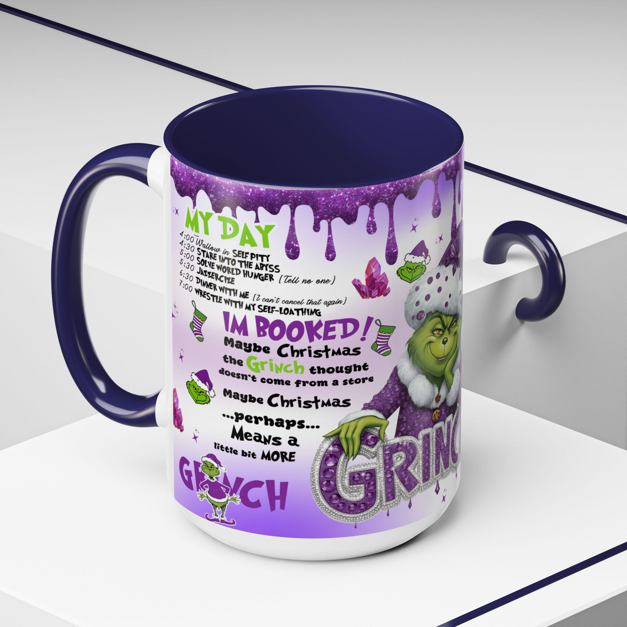 Grinchy Coffee Mug - Fun Holiday Mug, Christmas Gift, Office Decor, Grinch Lovers, DNA Test Humor