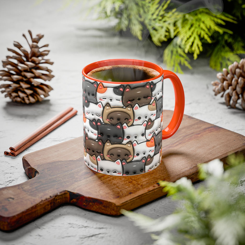 Colorful Cat Mugs - Cute Pet Lover Gift, Cat-Themed Coffee Cup, Cat Lover's Mug, Fun Kitchen Decor, Feline Art Drinkware